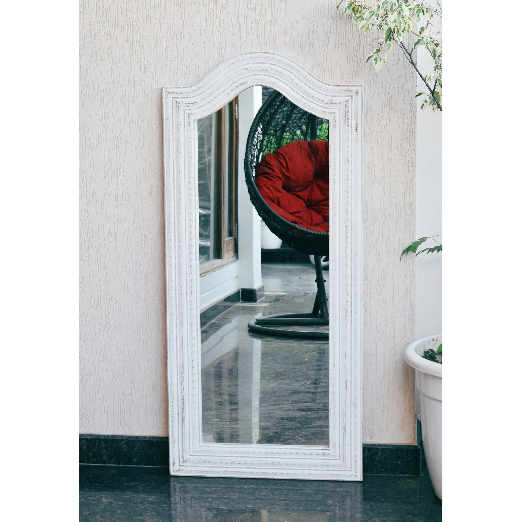 Wooden Large Decorative Wall Mirror 24x52 Inches