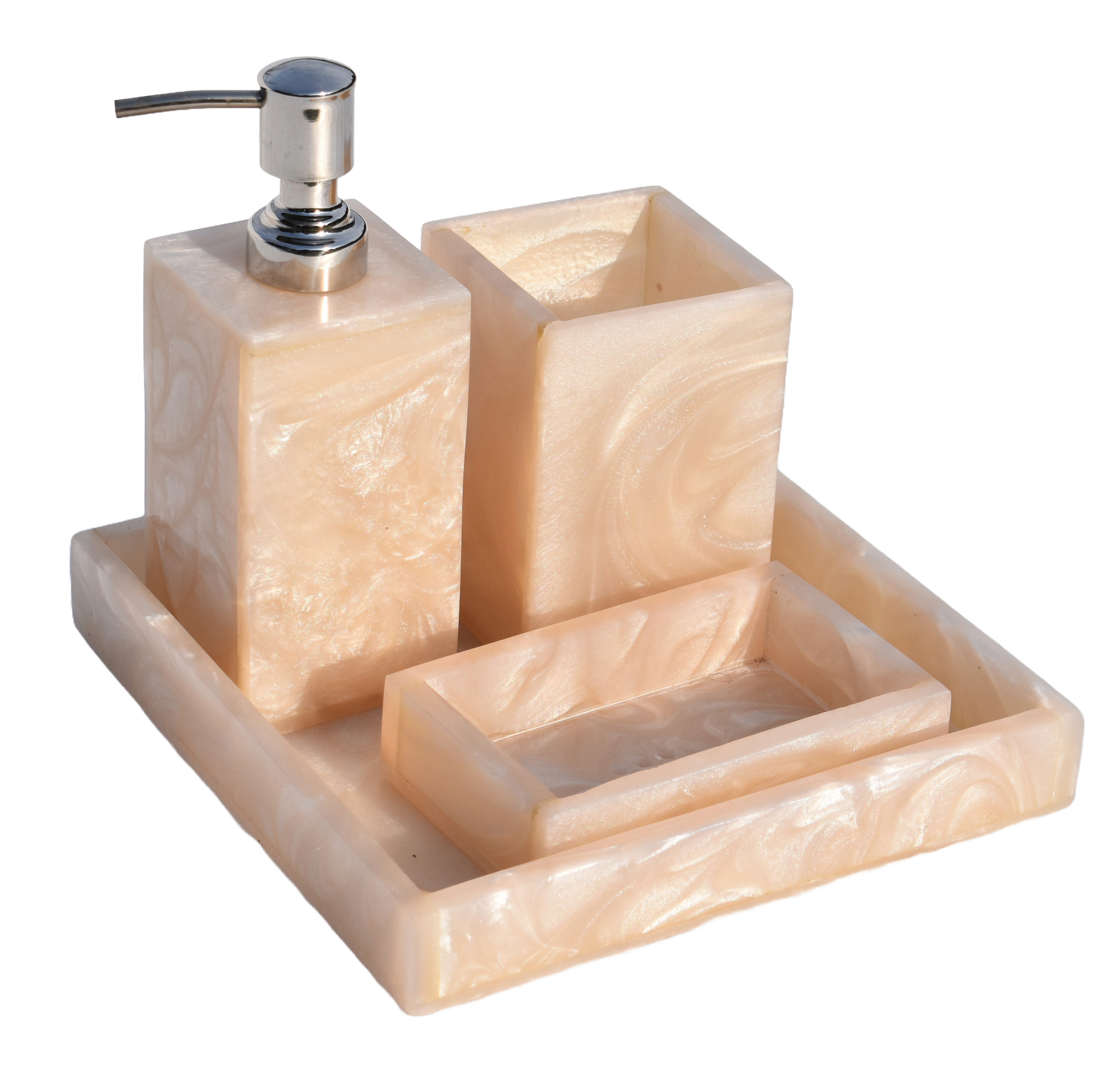 Wooden Deluxe Resin Bathroom Accessories