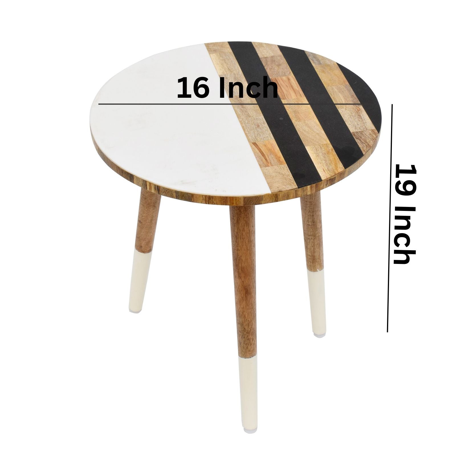 Stripe split design Resin Wooden Table