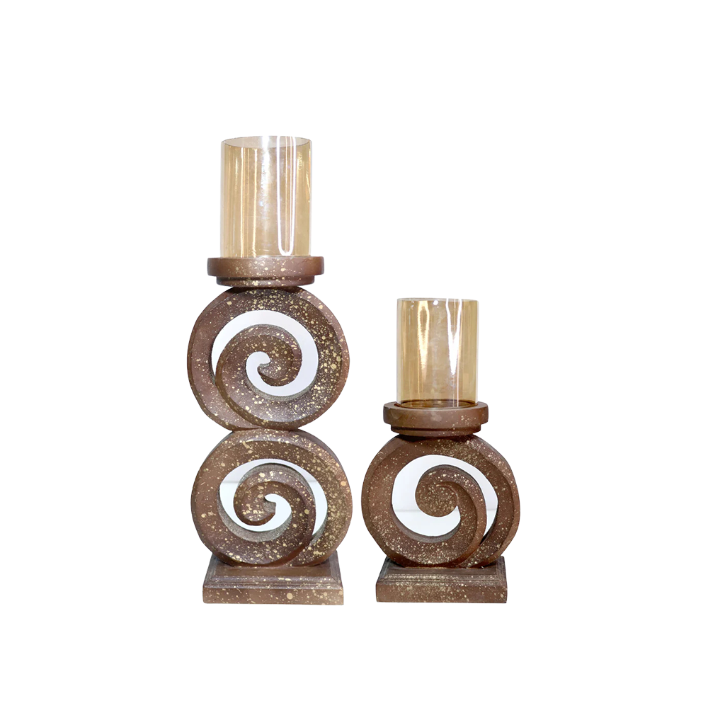 Handmade Wooden Candle Holder | Artisan Crafted Home Decor | Unique Candle Accent(Ckacle)