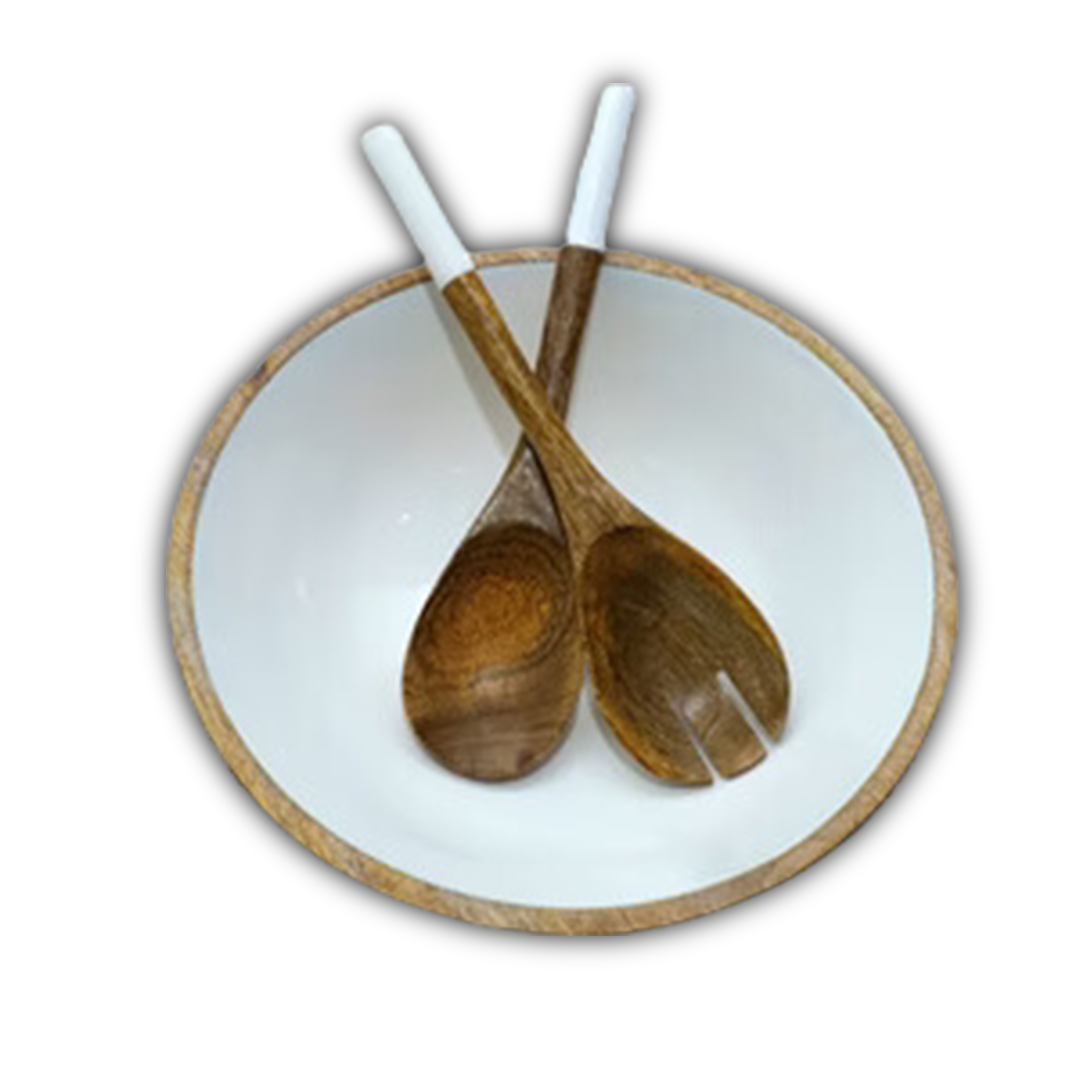 Wooden  Enamal 7 pcs. Serving Set
