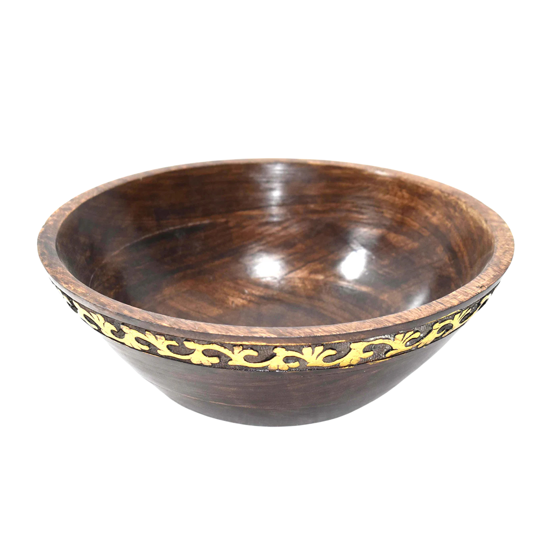 Wooden carved Serving Bowl