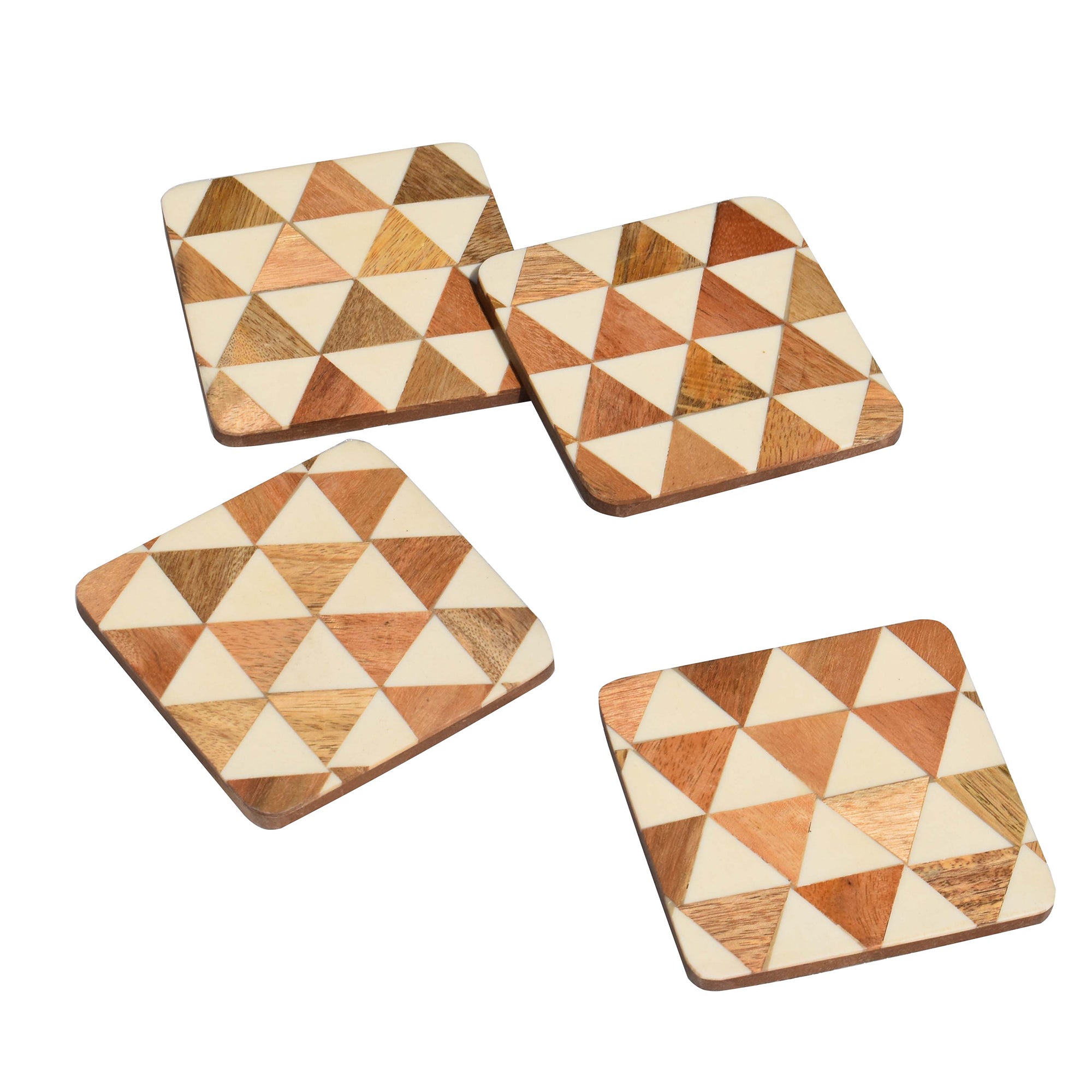 Resin Wooden Coaster(Geometrical Resin)