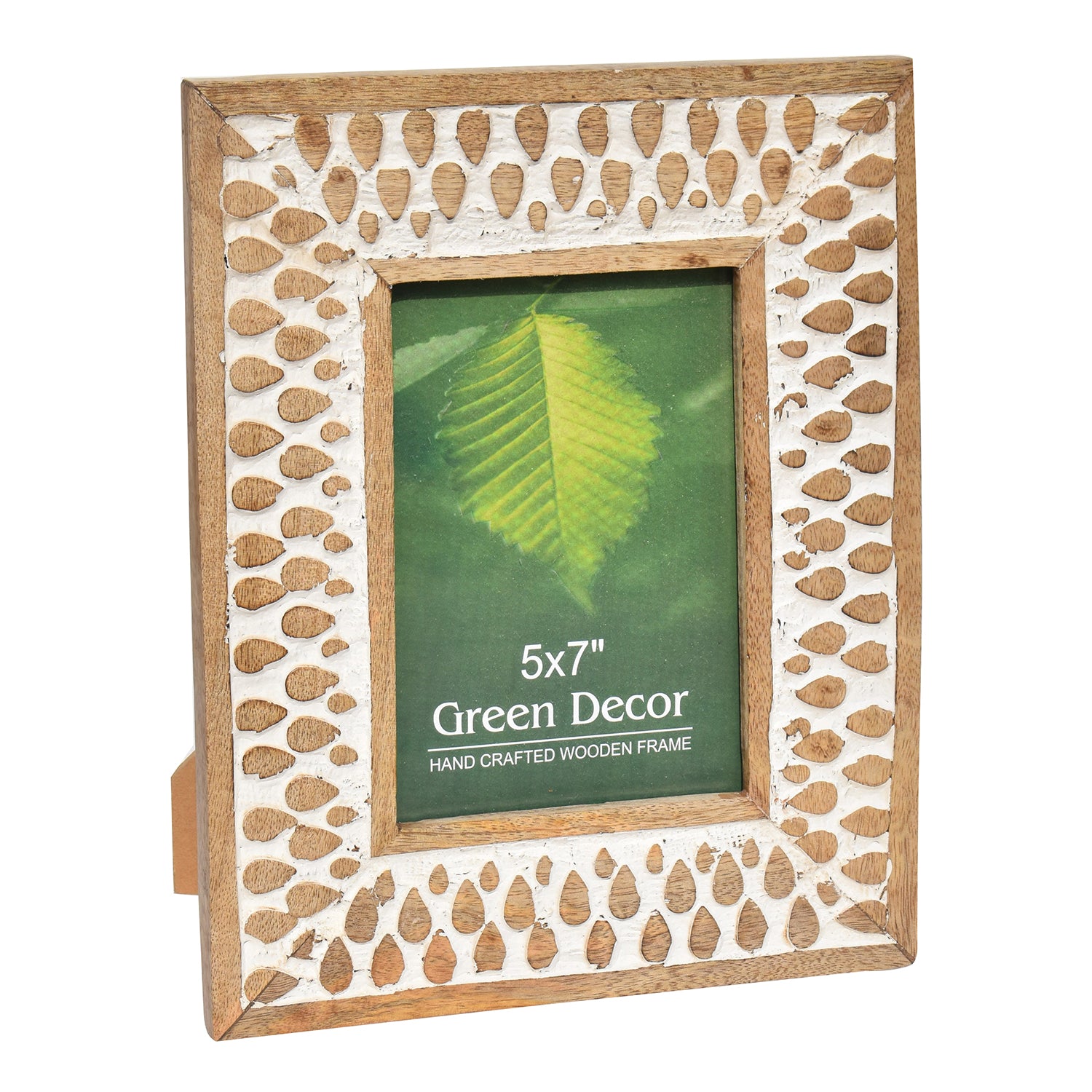 Drops pattern big Wooden Carved Photo Frame