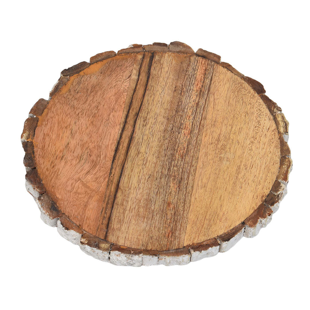 Bark Wooden edges round Trivet