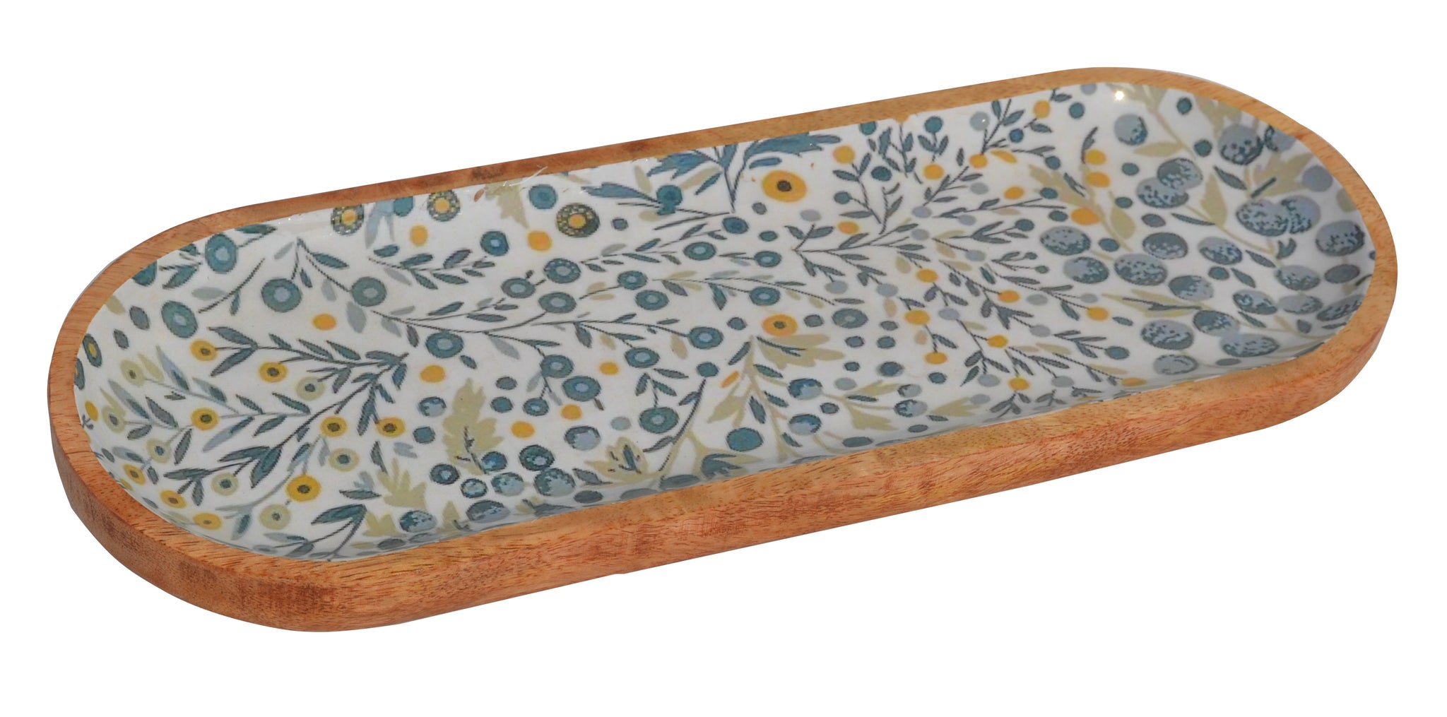 Wooden Ovel Decal Serving Platter