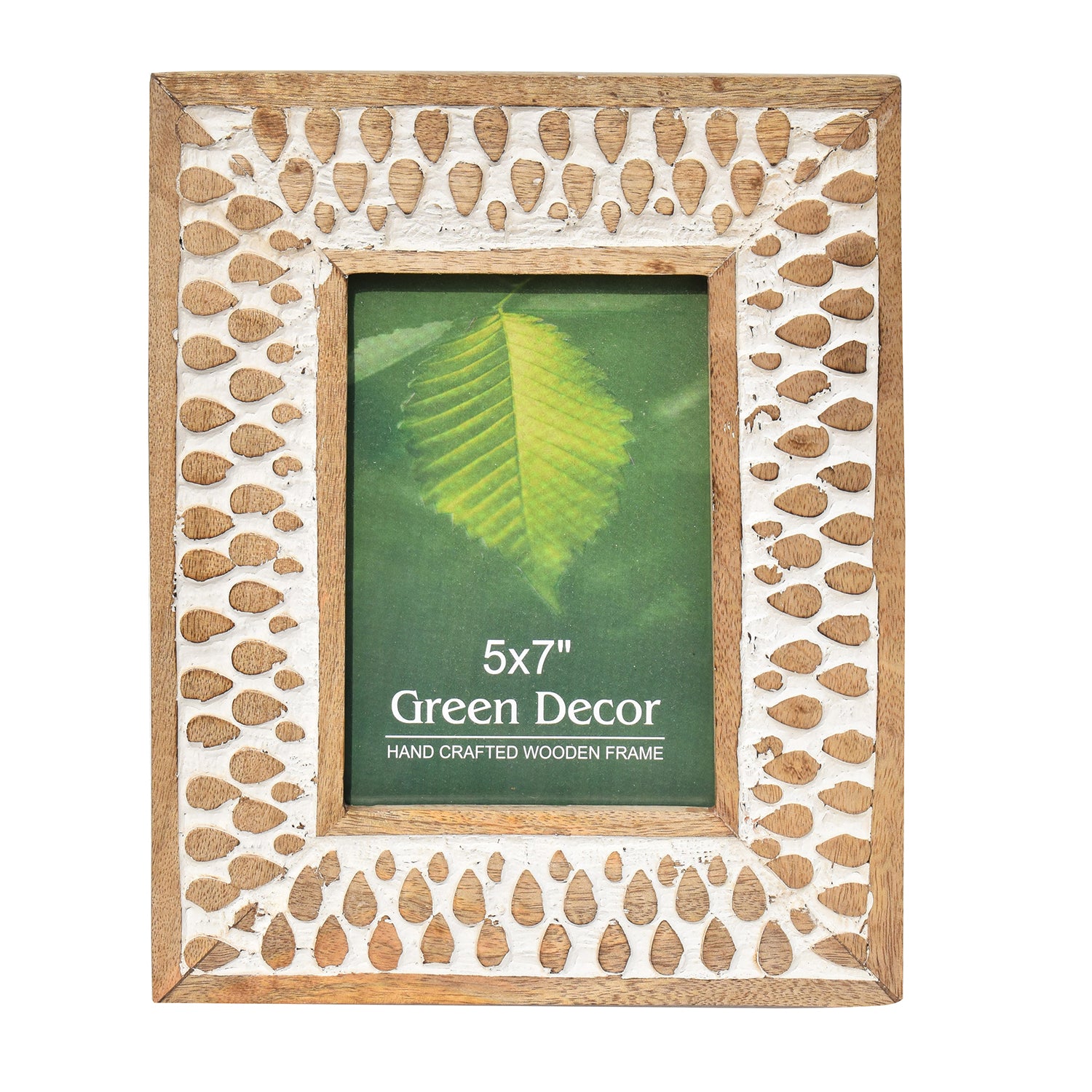 Drops pattern big Wooden Carved Photo Frame