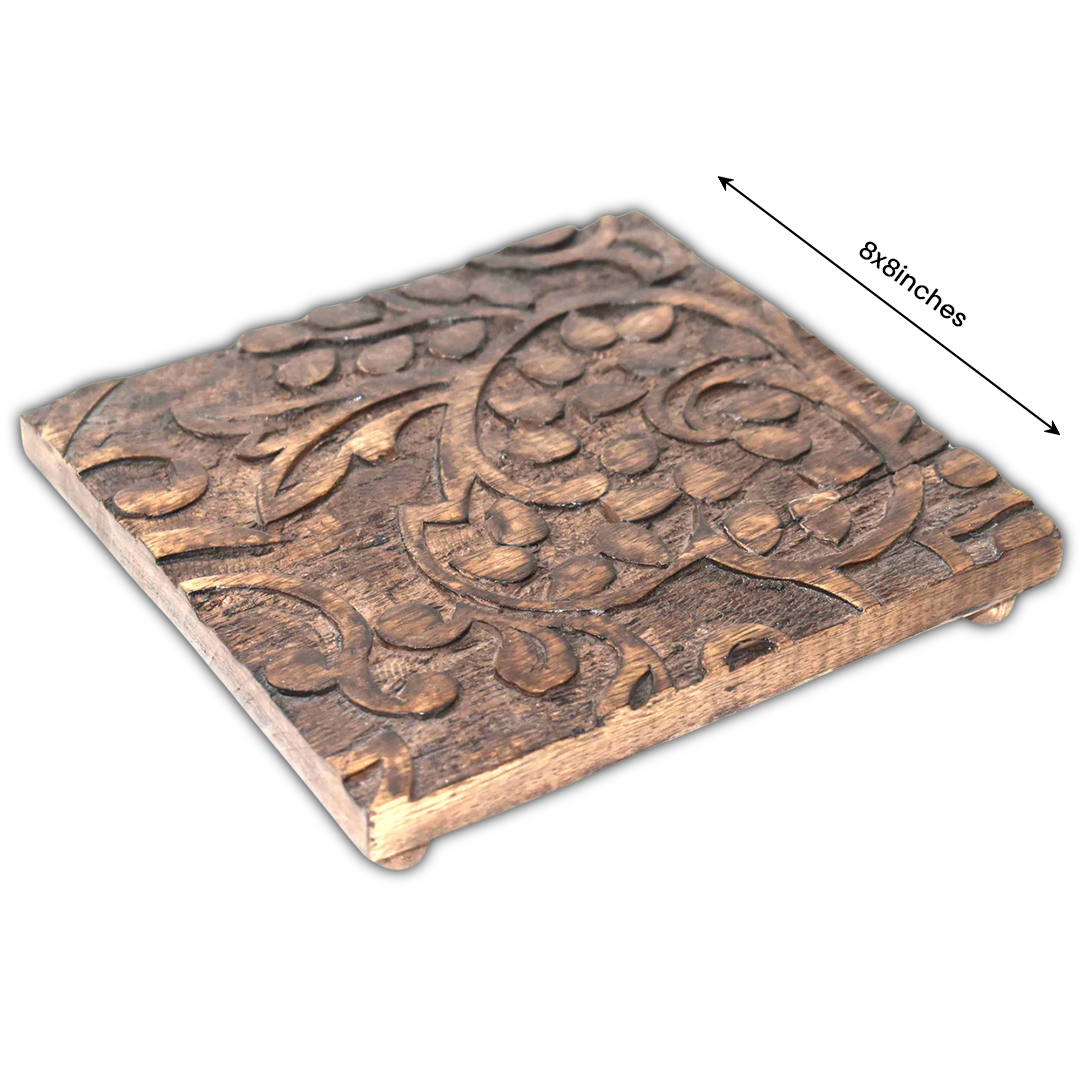Wooden Carved Trivet