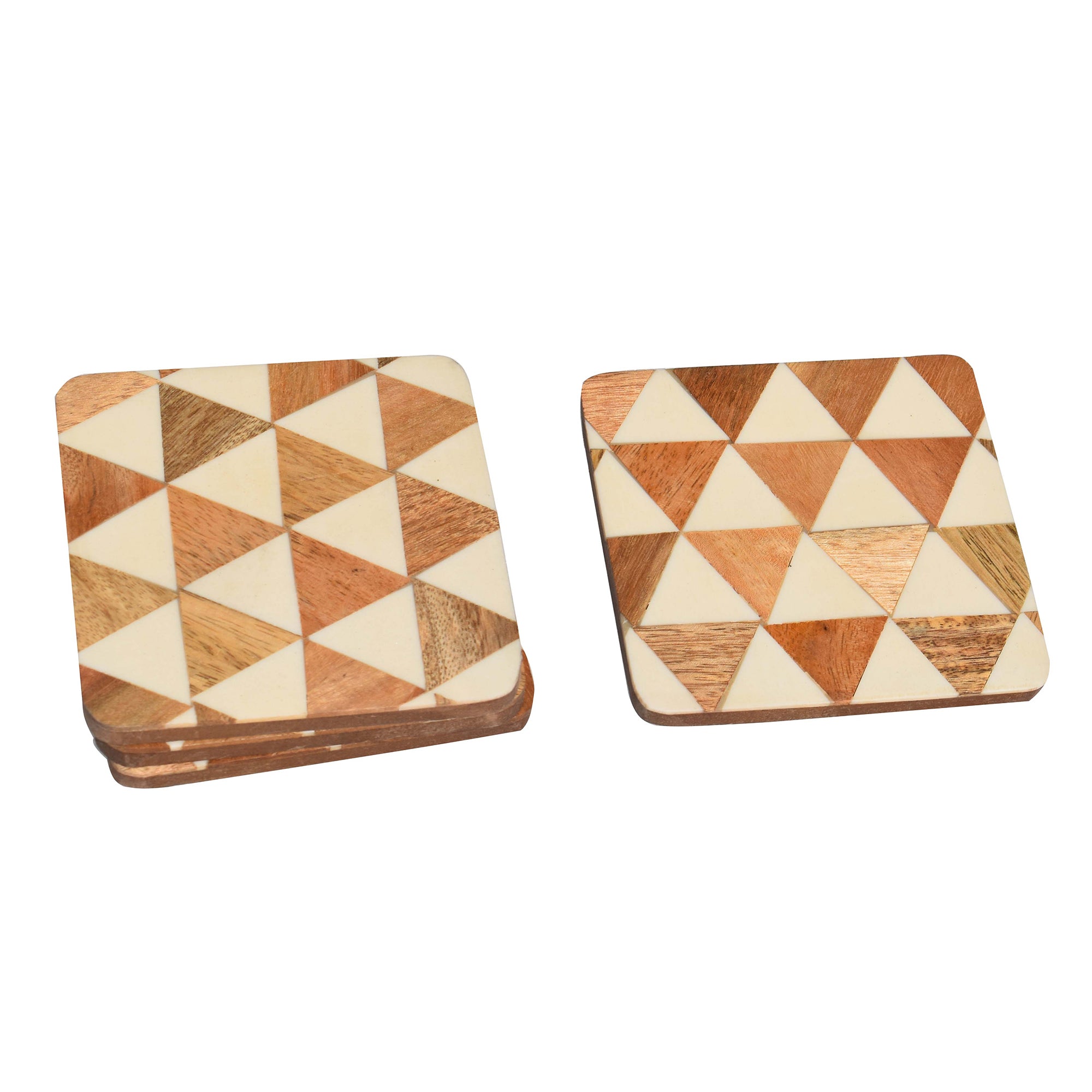 Resin Wooden Coaster(Geometrical Resin)