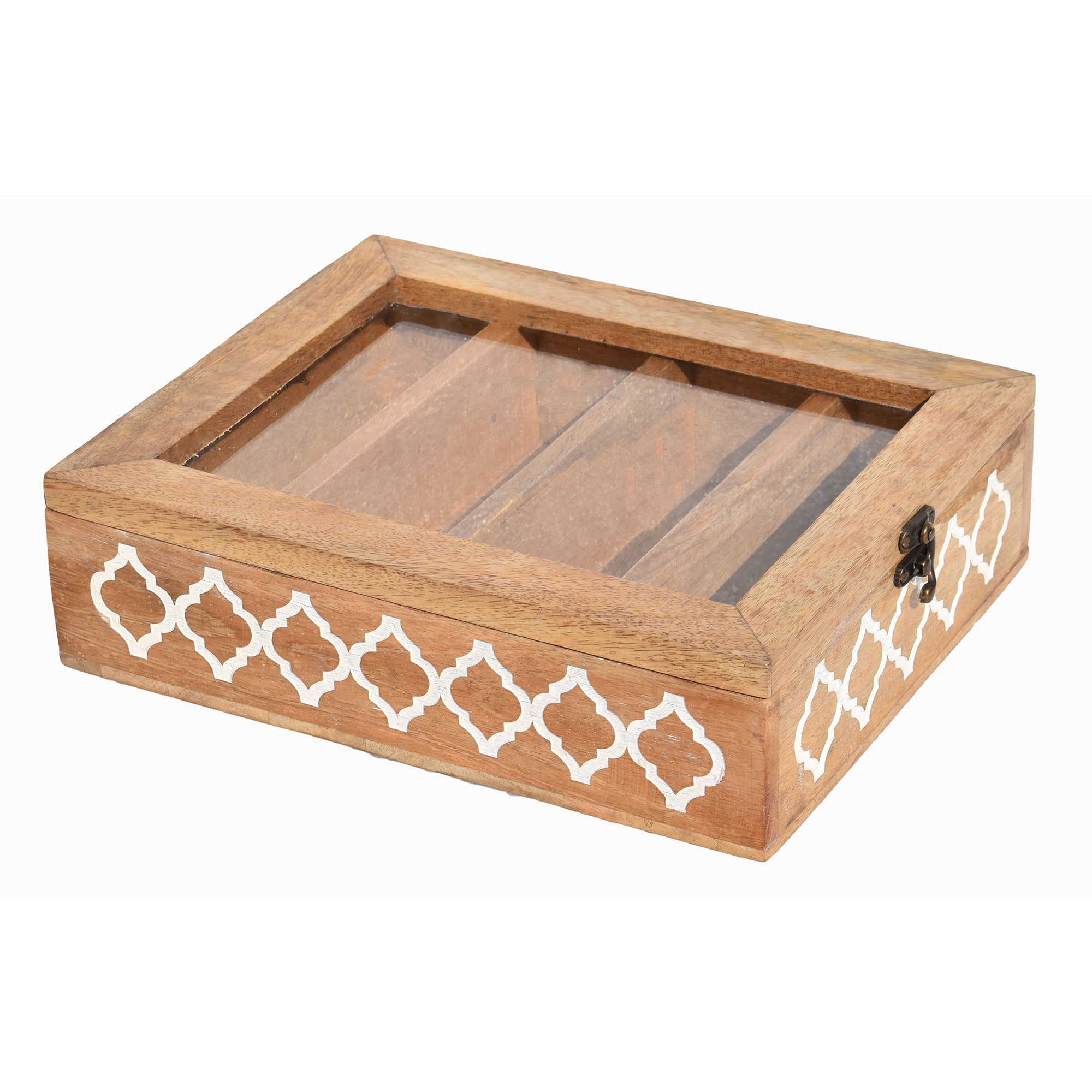 Wooden Cutlery Holder | Handcrafted Kitchen Utensil Organizer | Natural Finish