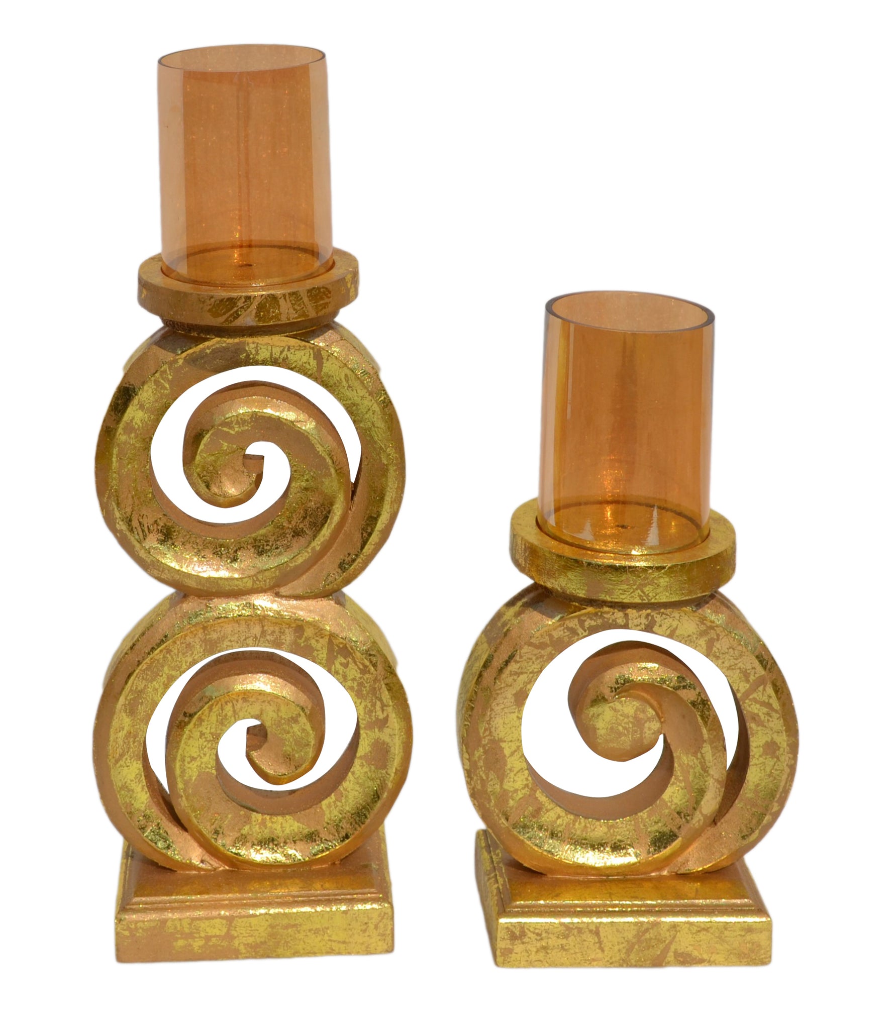 Handmade Candle Holder | Artisan Crafted Home Decor | Unique Candle Accent(Golden)