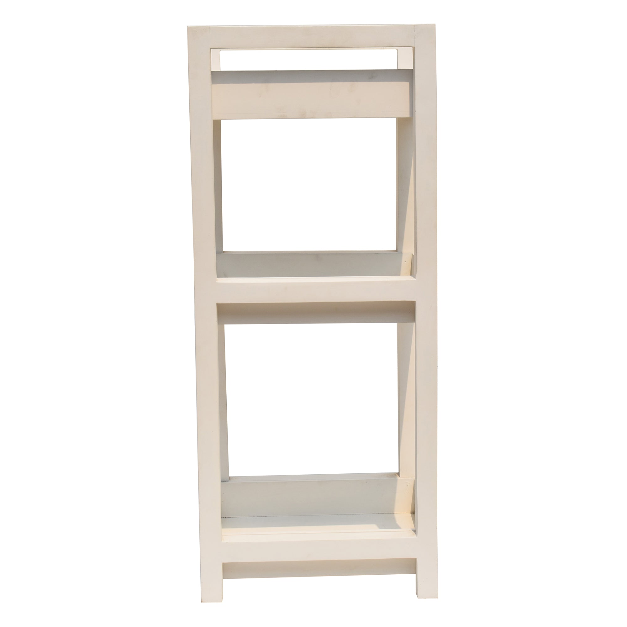 Classic white  3 Tiers Wooden Storage Organizer Rack Shelf