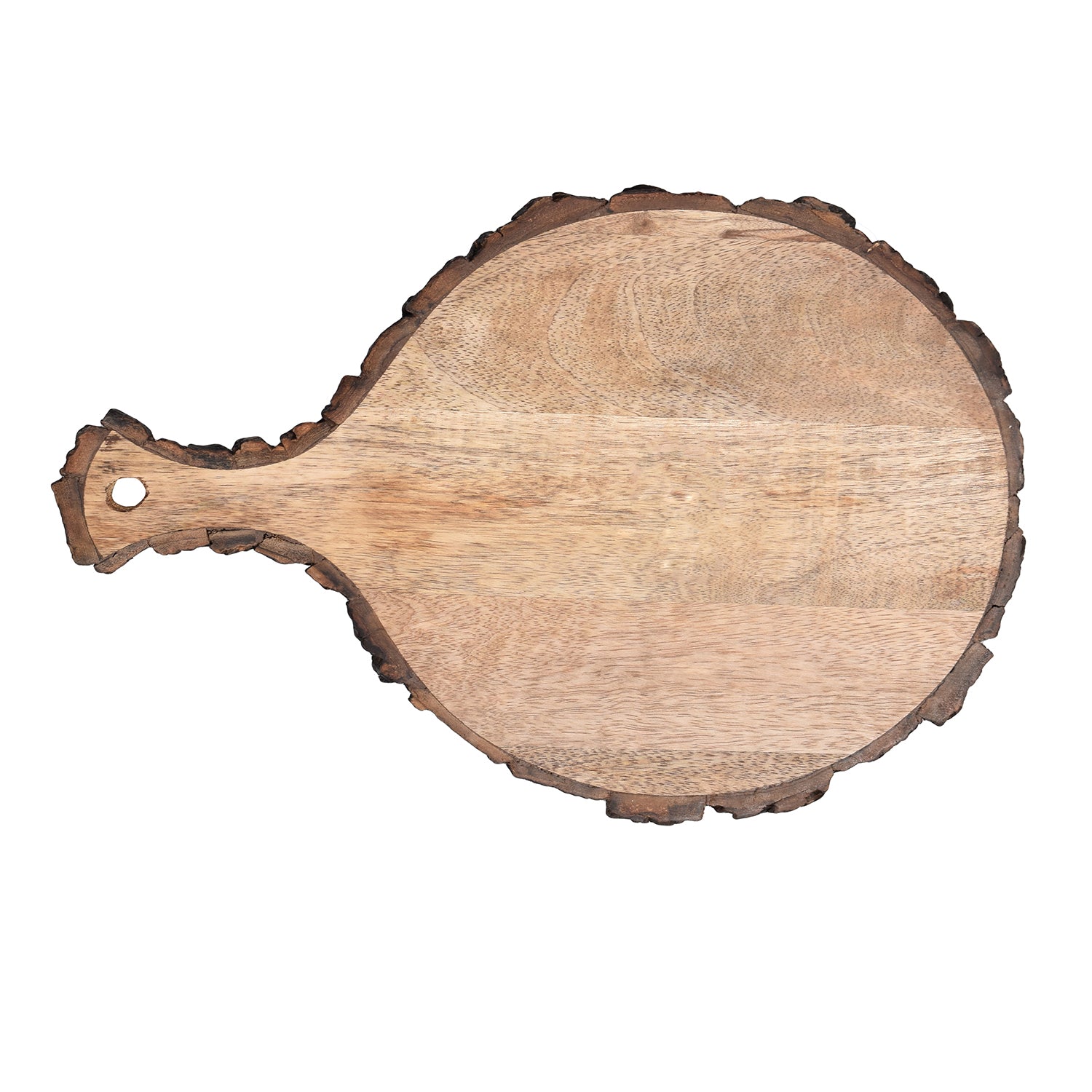 Wooden Bark border round Serving Platter