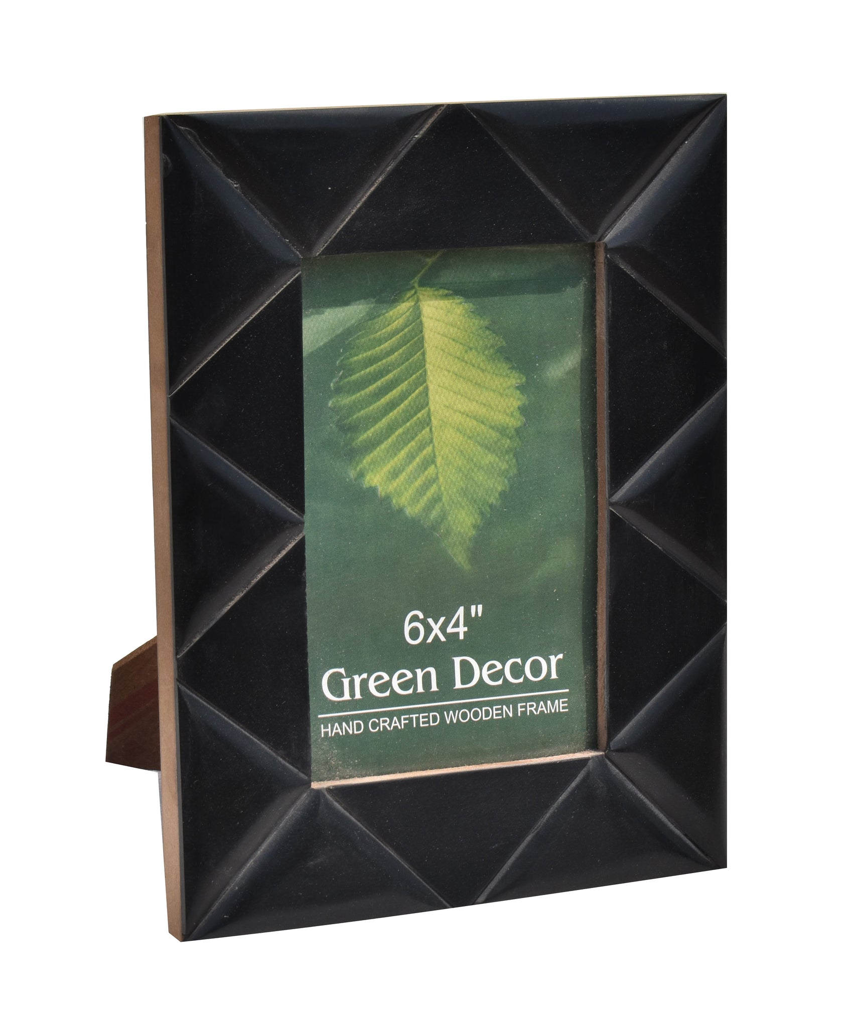 Black lean Resin Photo Frame -  Elegant Wooden Frame