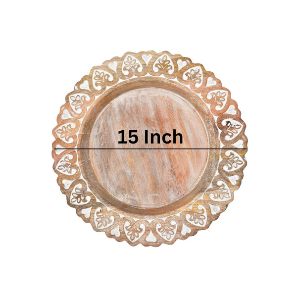 Wooden Handmade Table Top Plates