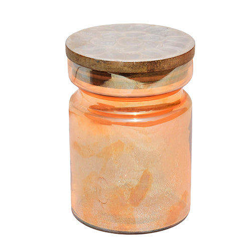 Wooden Tray with Glass Jars | Rustic Kitchen Decor | 2 jars