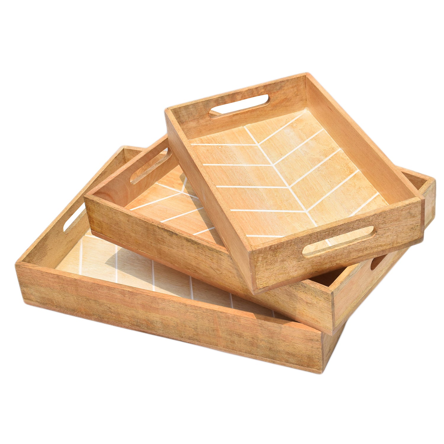 Wooden Tray S/3