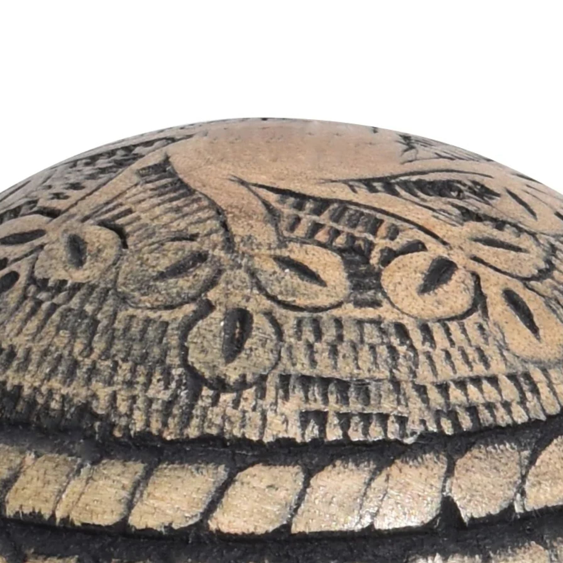 Black Natural Mango Wooden Orbs | 10x10 CM | Decorative Gift