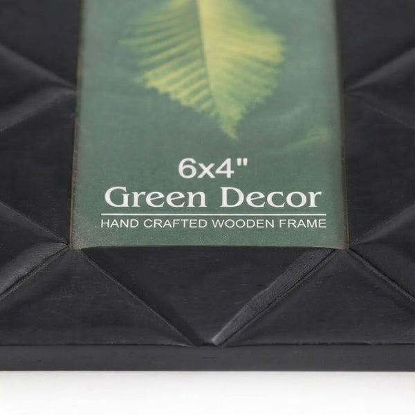 Black lean Resin Photo Frame -  Elegant Wooden Frame