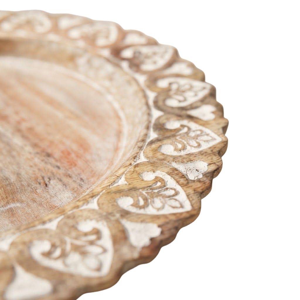 Wooden Handmade Table Top Plates