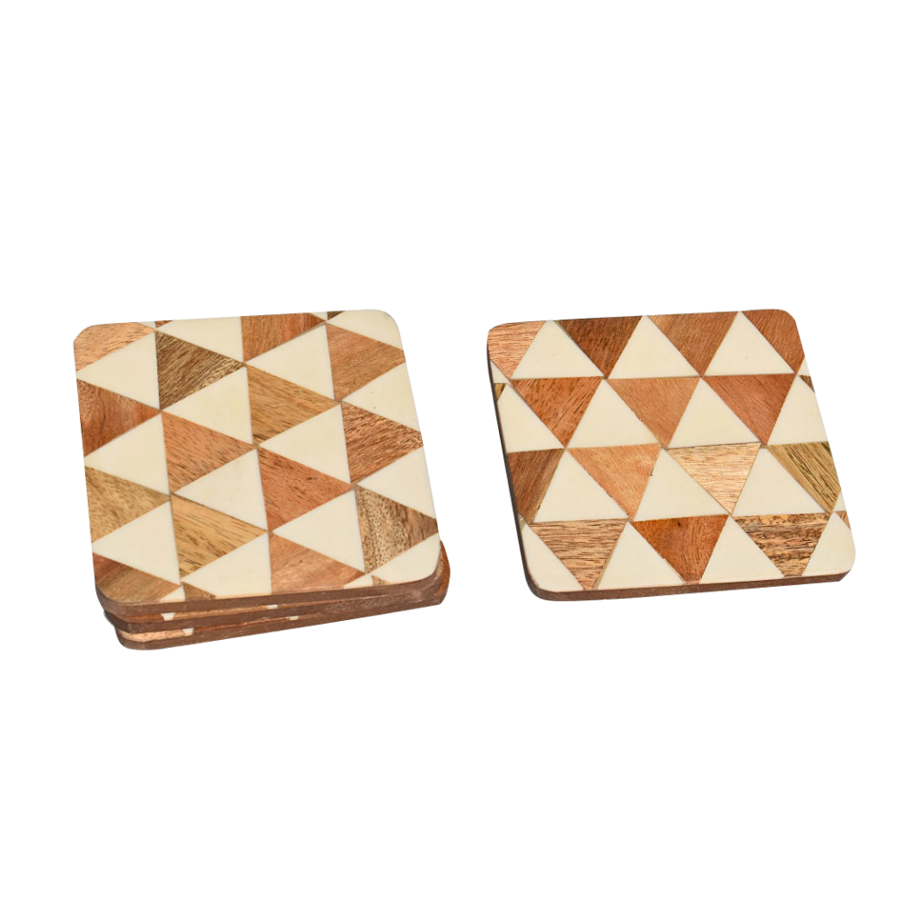 Resin Wooden Coaster(Geometrical Resin)