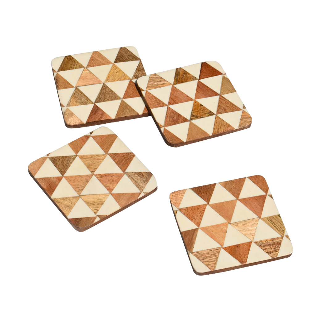 Resin Wooden Coaster(Geometrical Resin)
