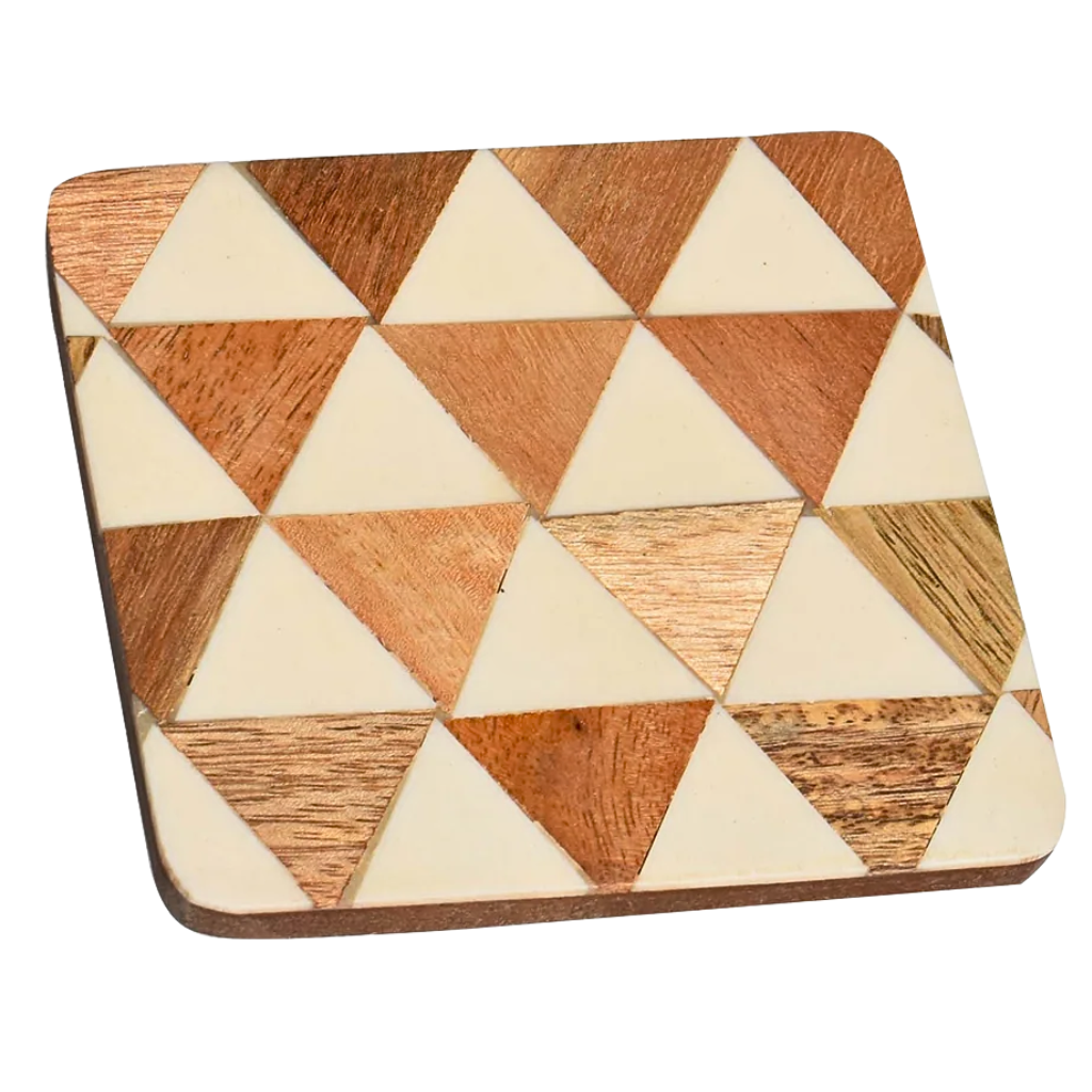 Resin Wooden Coaster(Geometrical Resin)