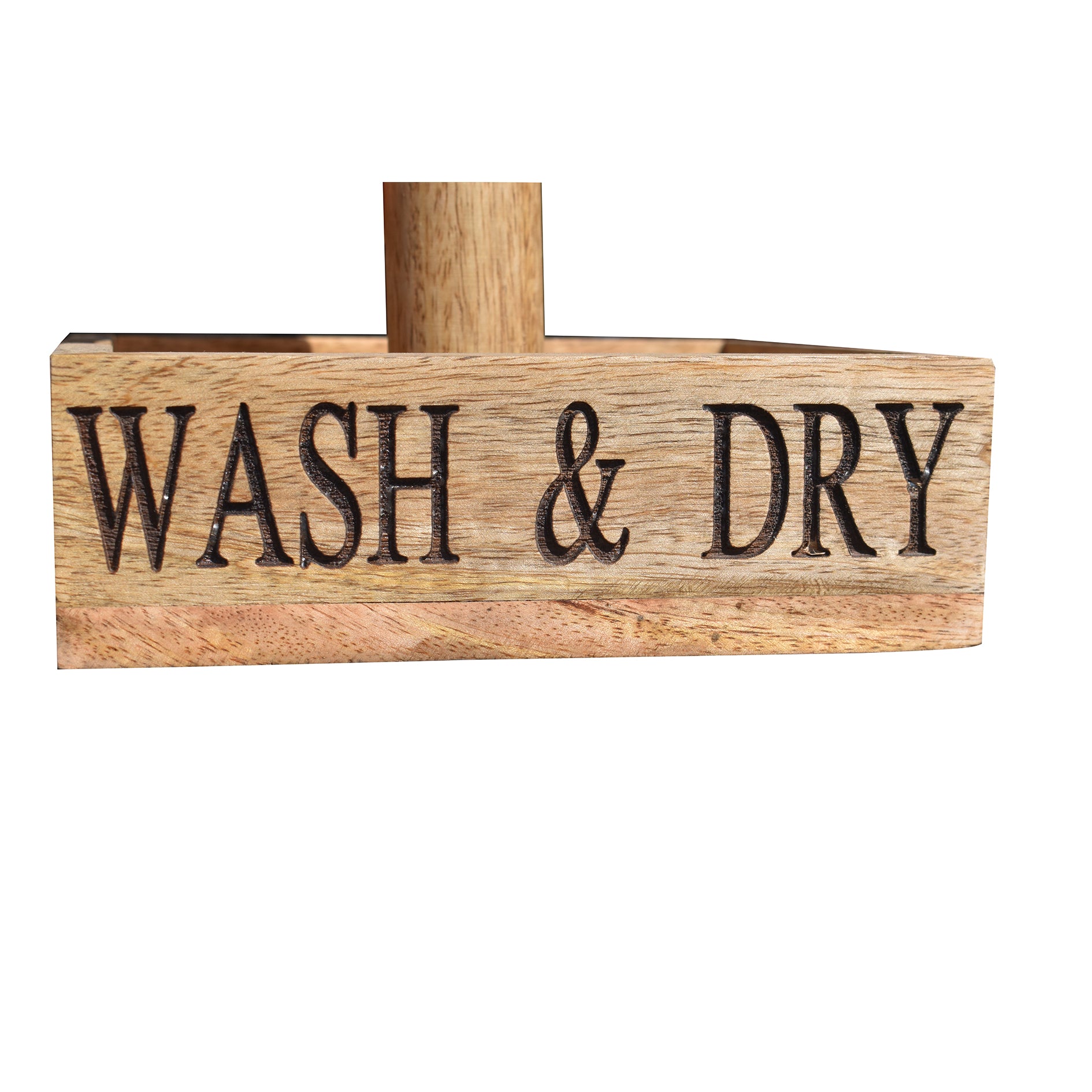 Laser Wooden engraved Square Kitchen Towel Holder