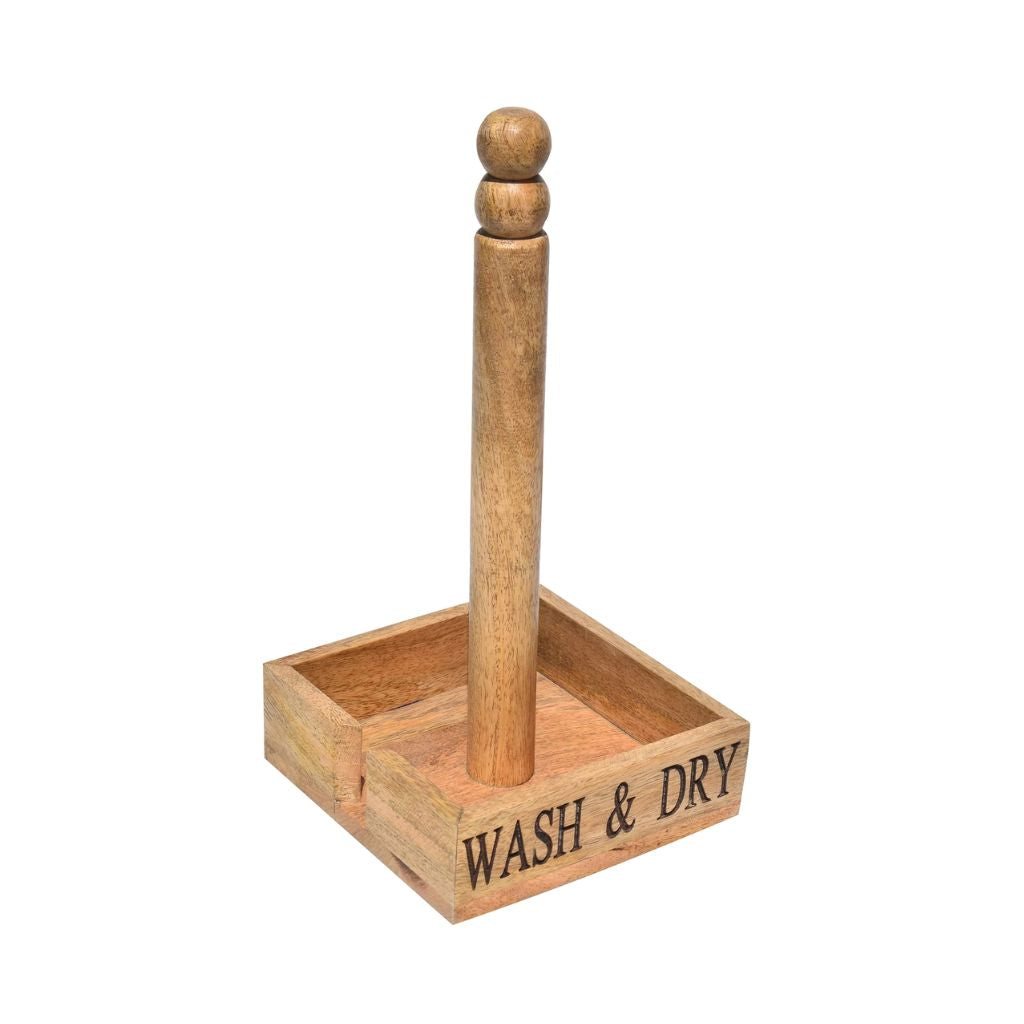 Laser Wooden engraved Square Kitchen Towel Holder