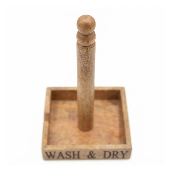 Laser Wooden engraved Square Kitchen Towel Holder