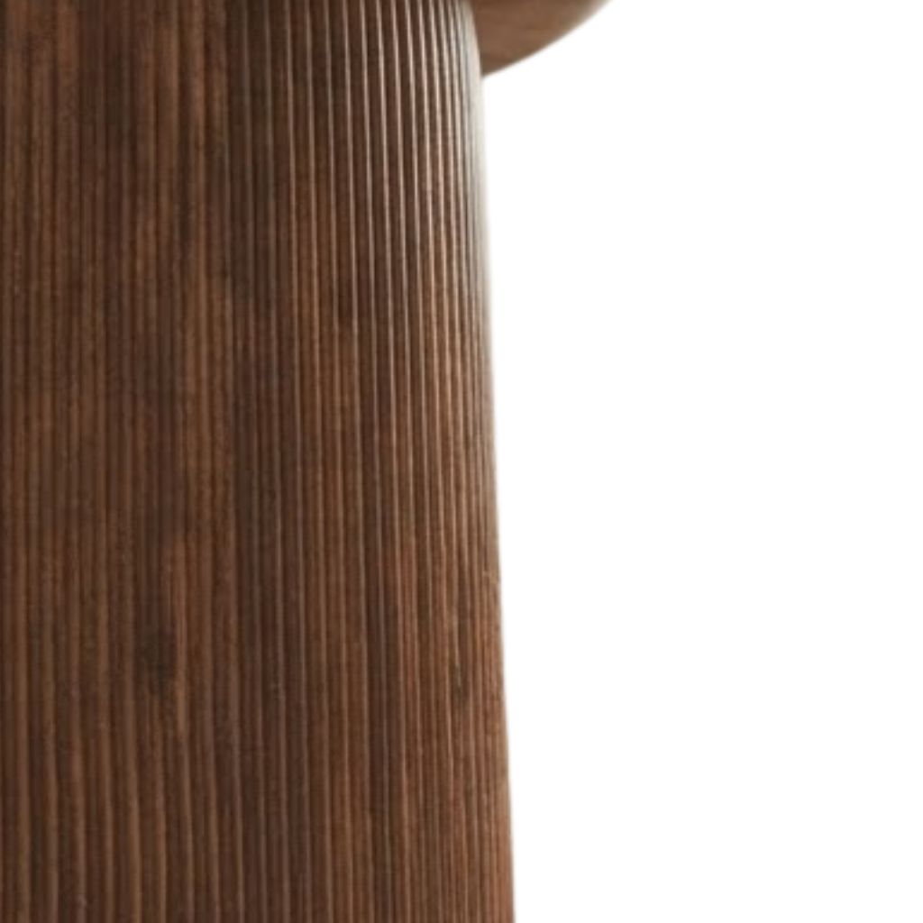Inverted spheres Wooden Side Table