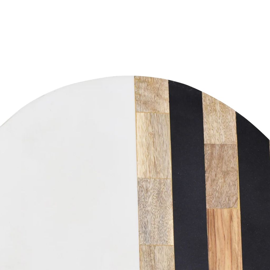 Stripe split design Resin Wooden Table