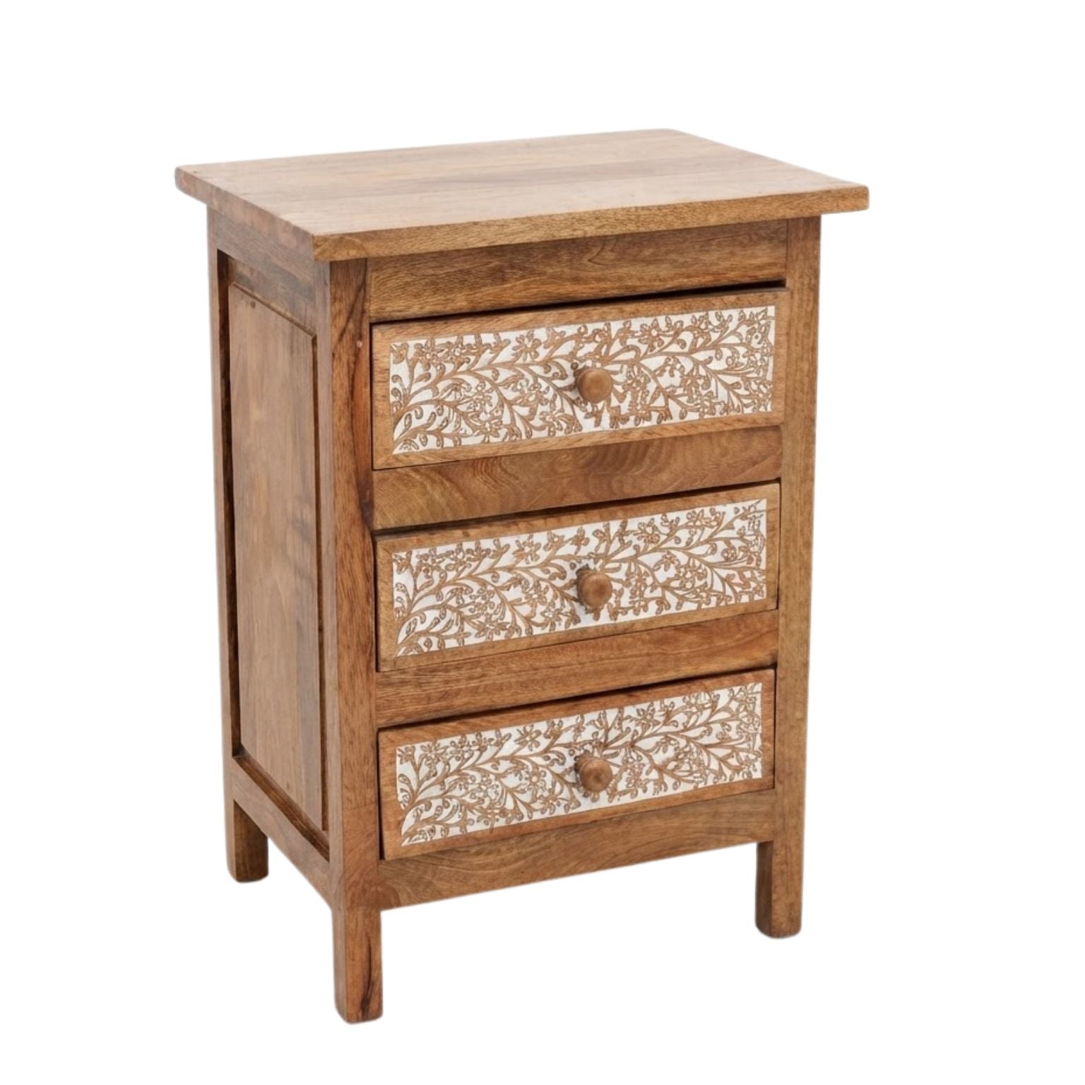 Traditional carved wooden cabinet