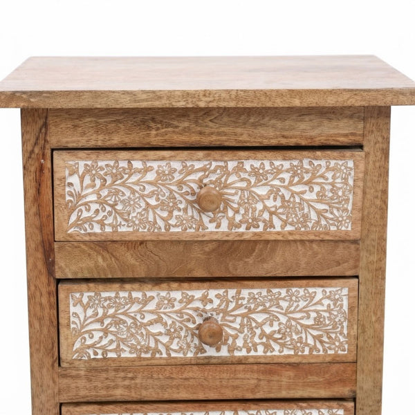Traditional carved wooden cabinet