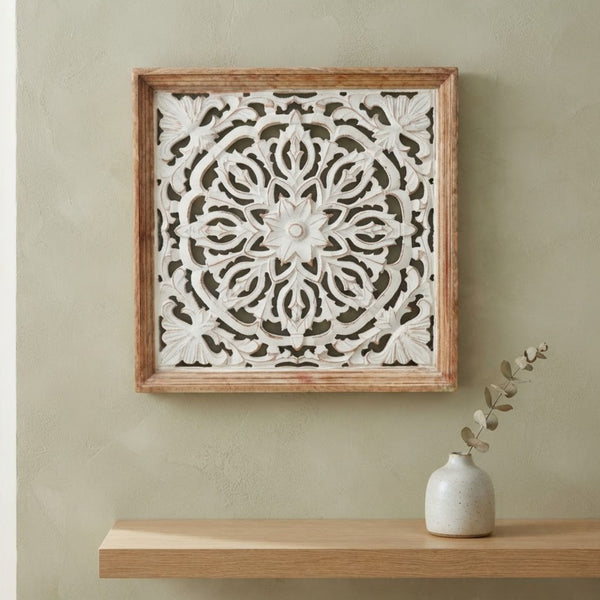 Wooden Mandala design cutwork wall décor