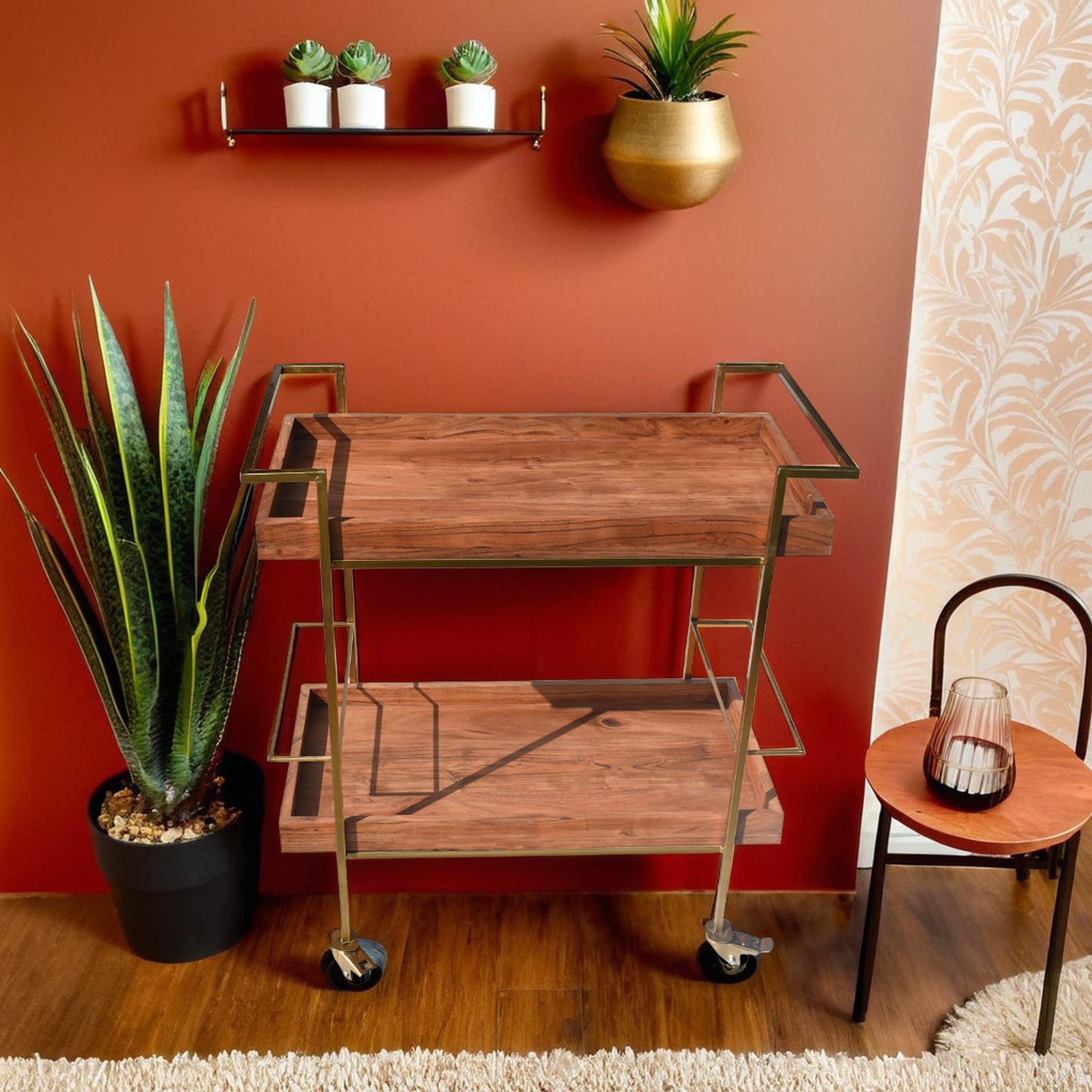 Wooden Bar Cabinets and Trolleys