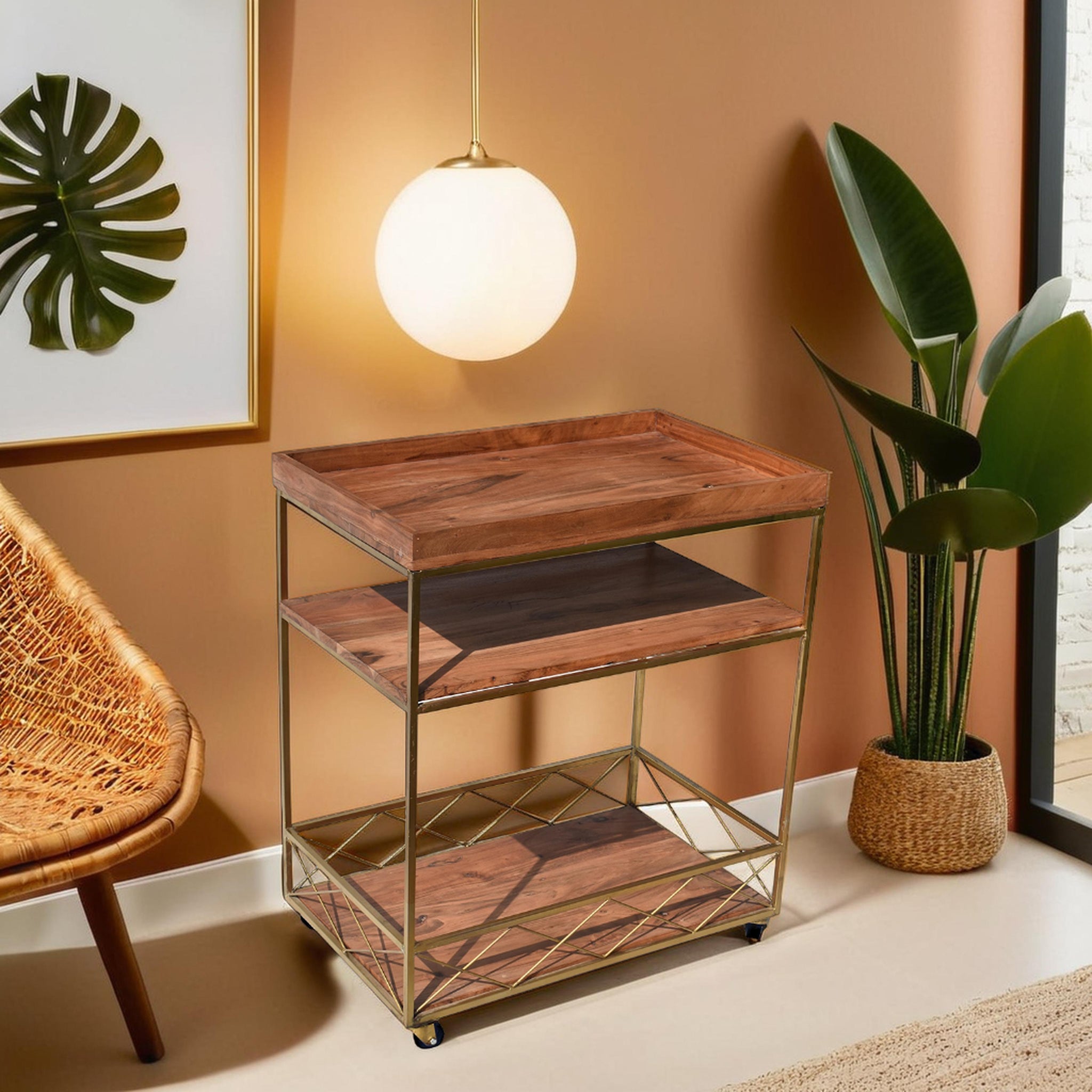 Wooden Bar Cabinets and Trolleys GD6094