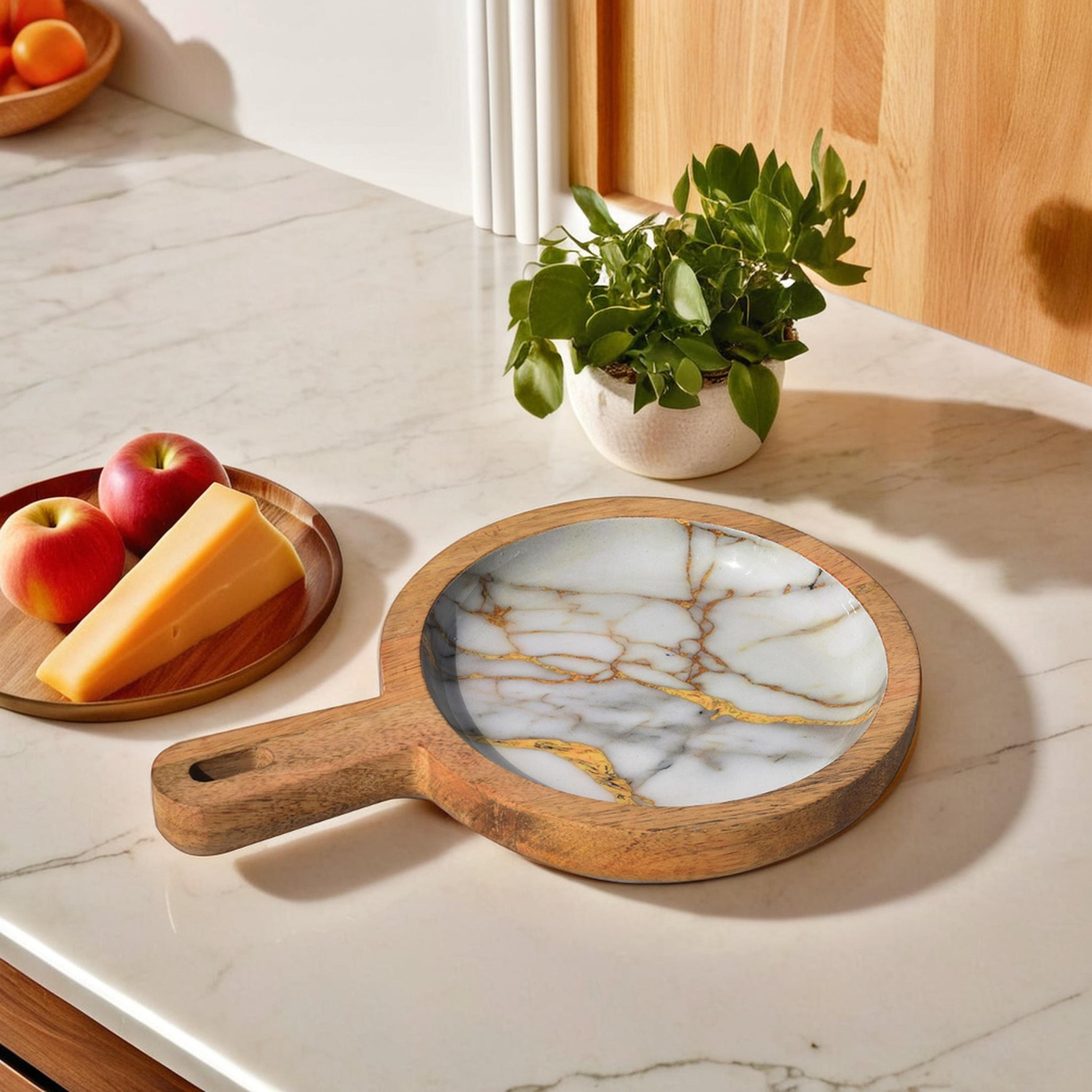Kitchen- Decal Wooden Platter (GD6106)