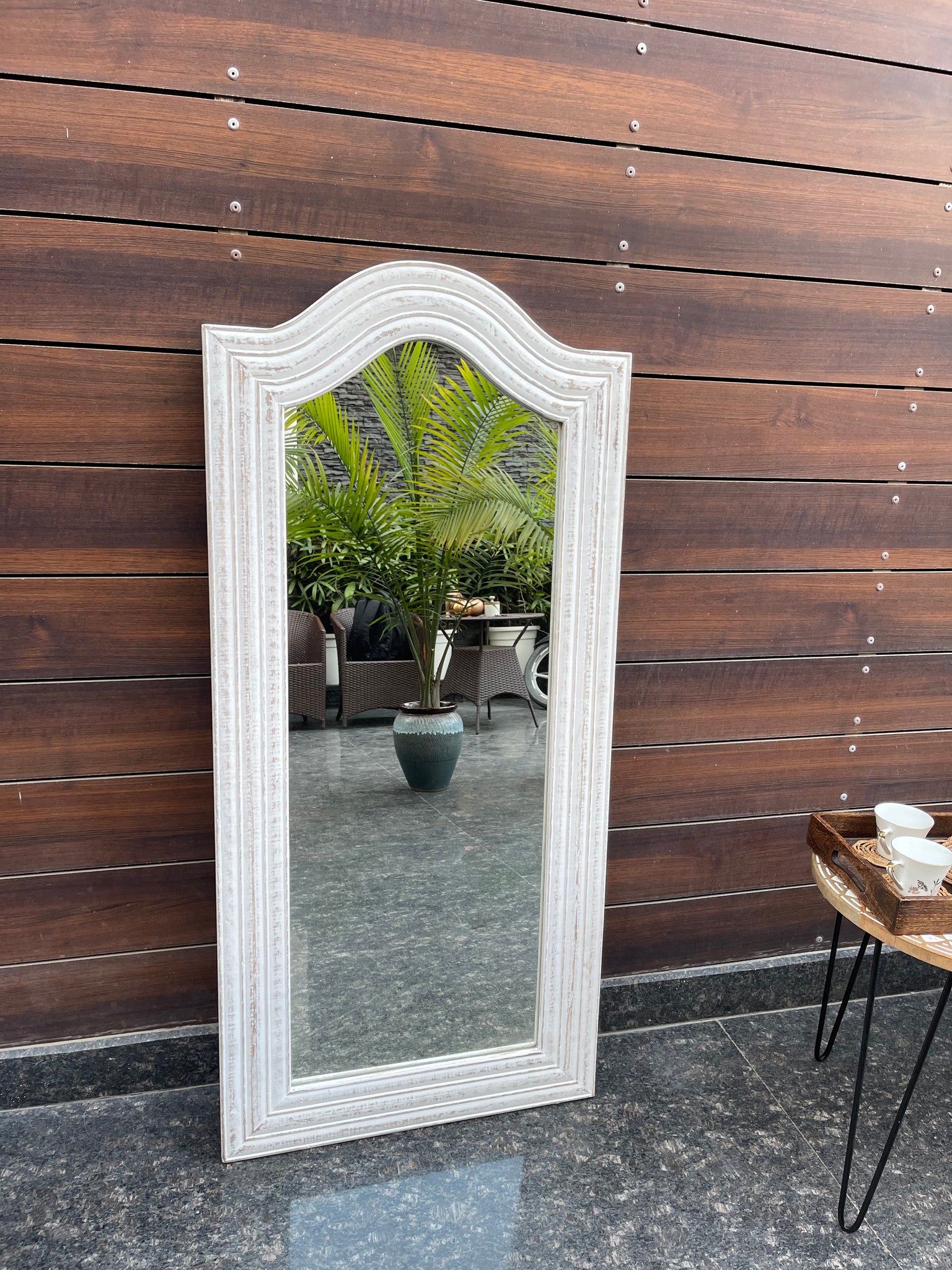 Wooden Large Decorative Wall Mirror 24x52 Inches