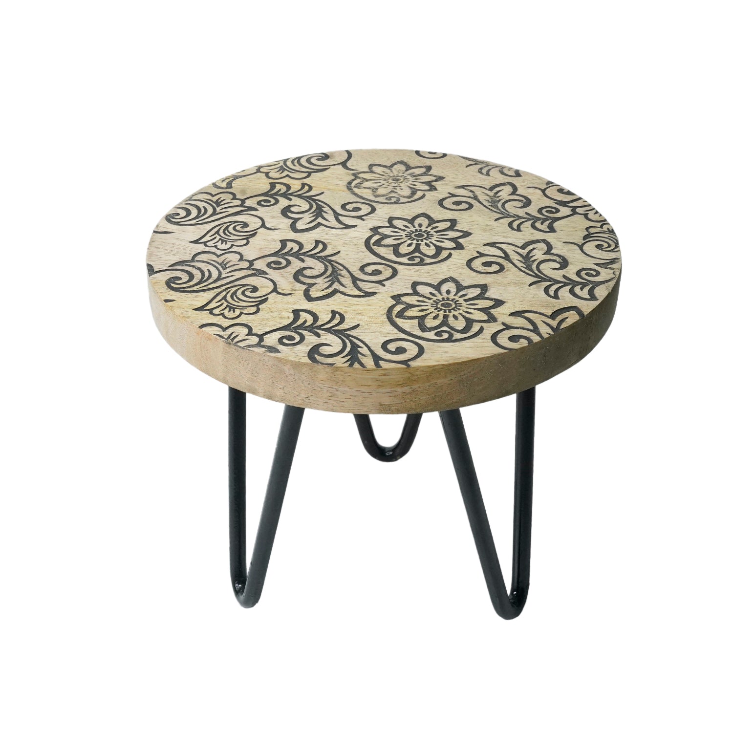 Wooden Carved Plant Stand