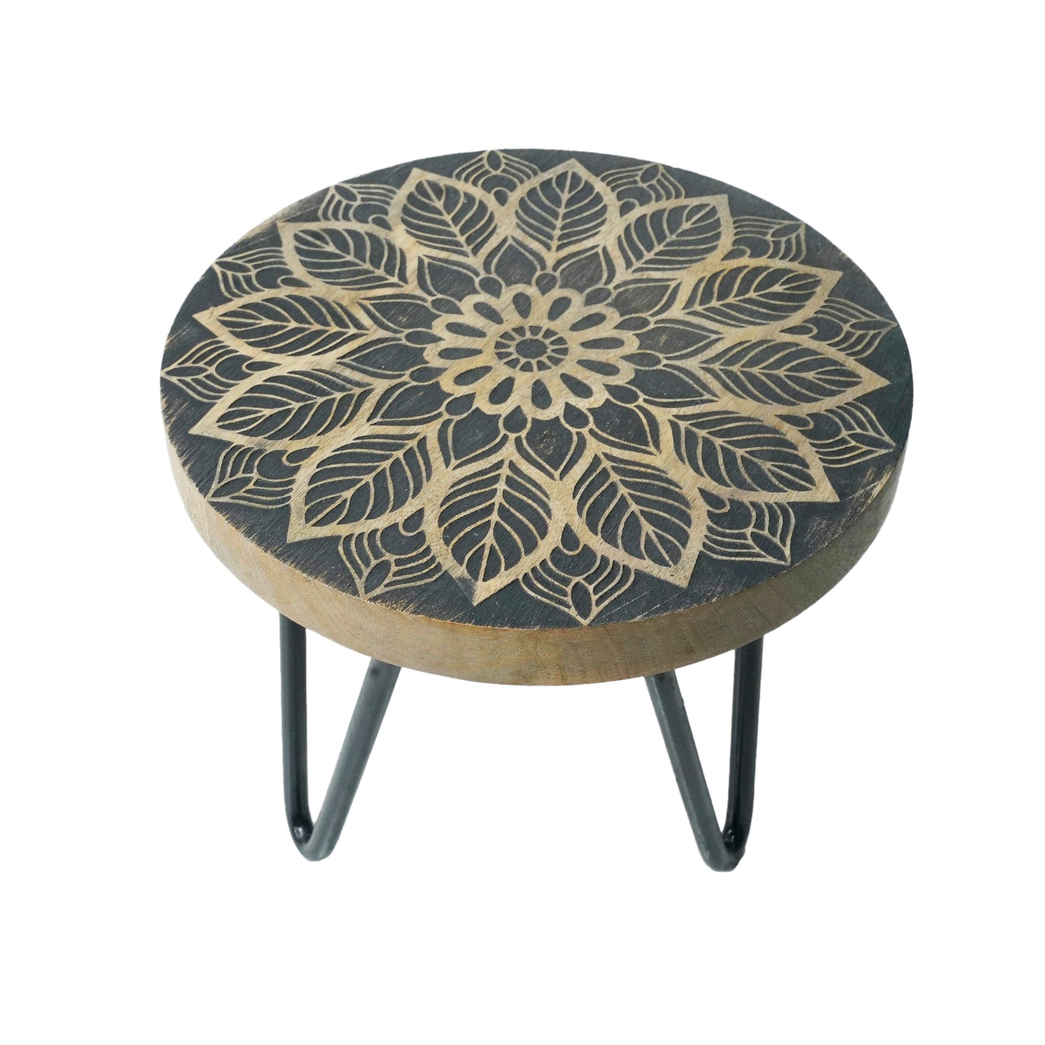 Wooden Carved Plant Stand