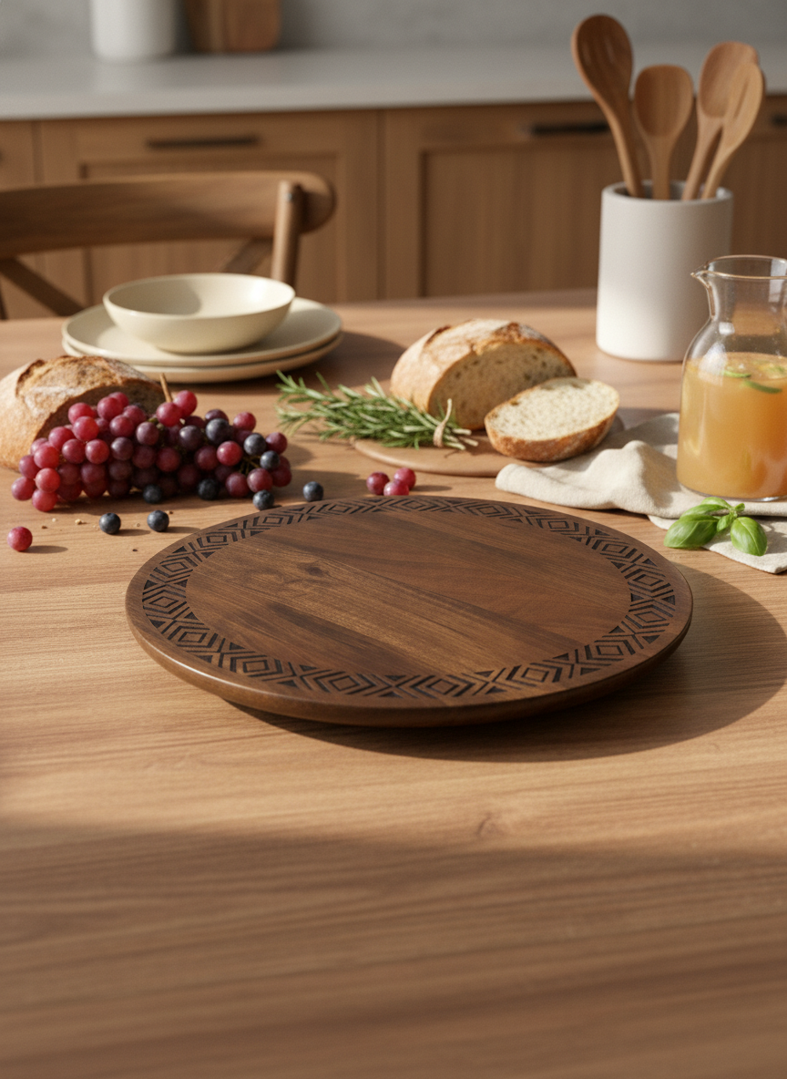 KT019 Wooden Lazy Susan