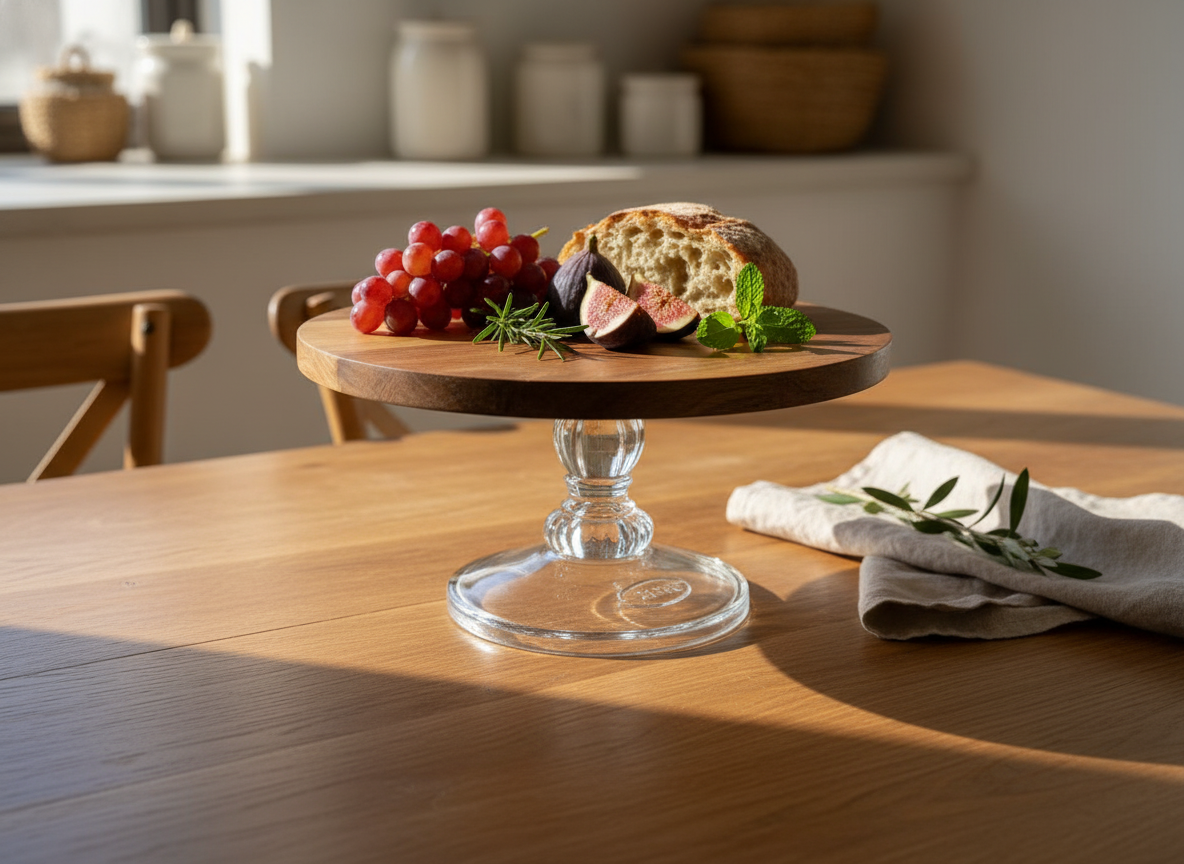KT023 Stand with Glass Pedestal