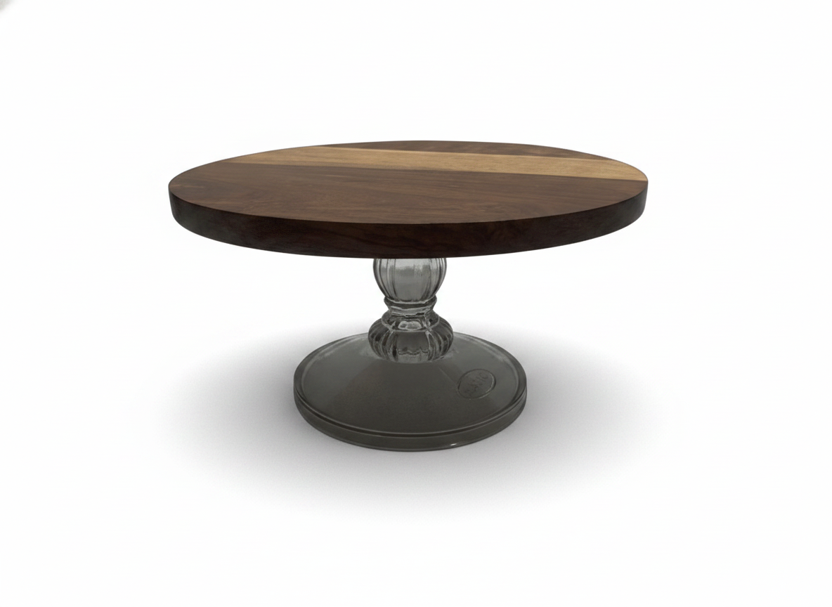 KT023 Stand with Glass Pedestal