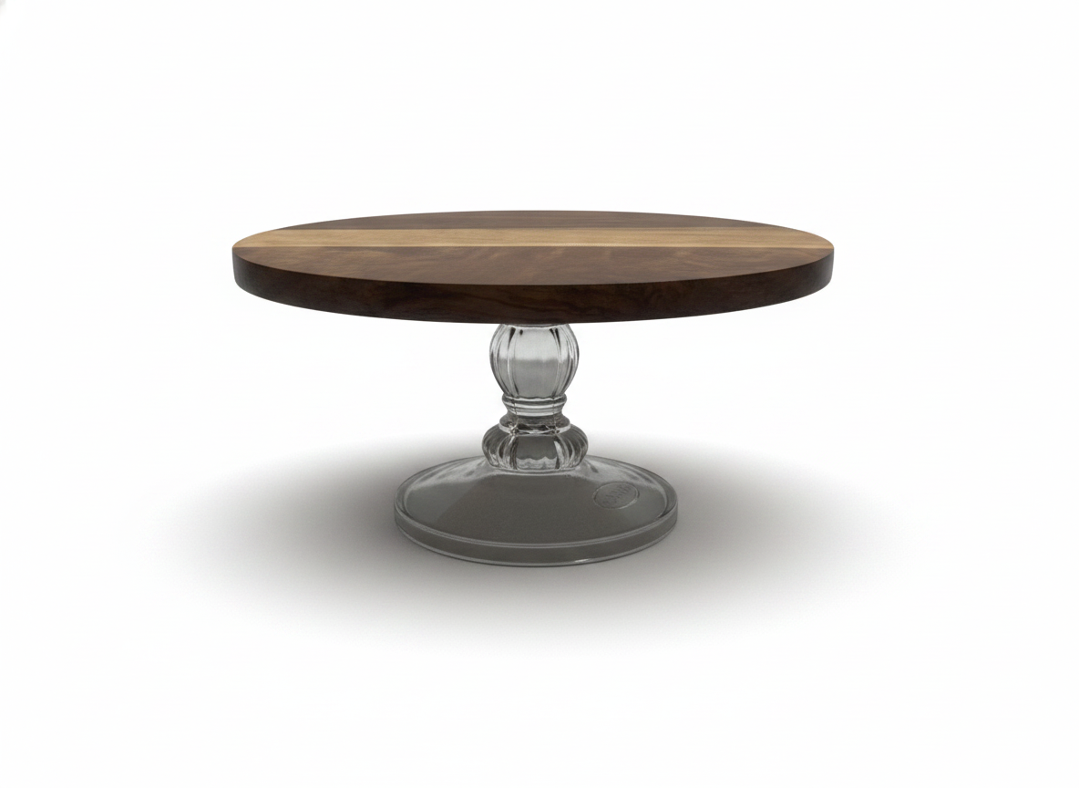 KT023 Stand with Glass Pedestal