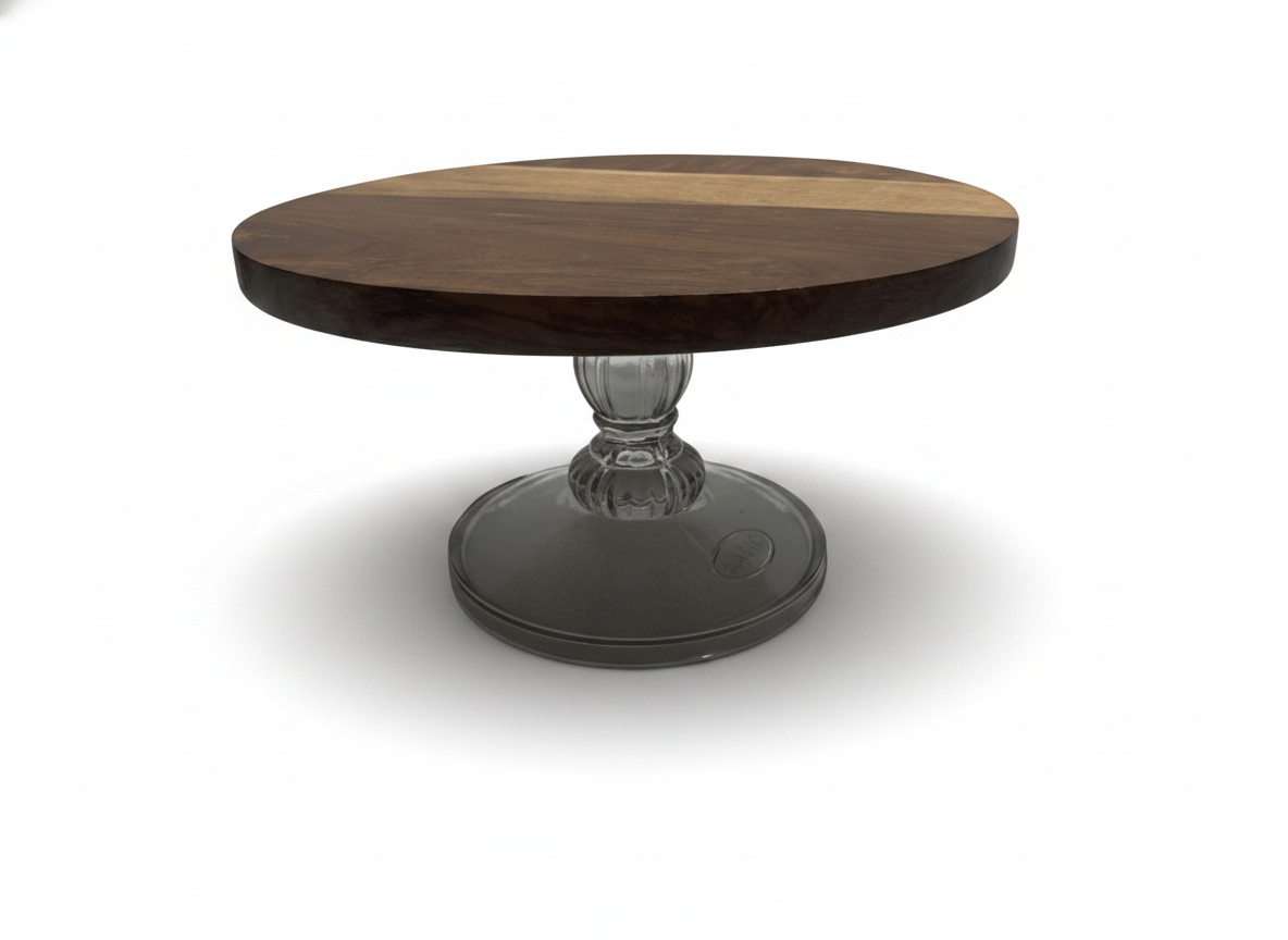 KT023 Stand with Glass Pedestal