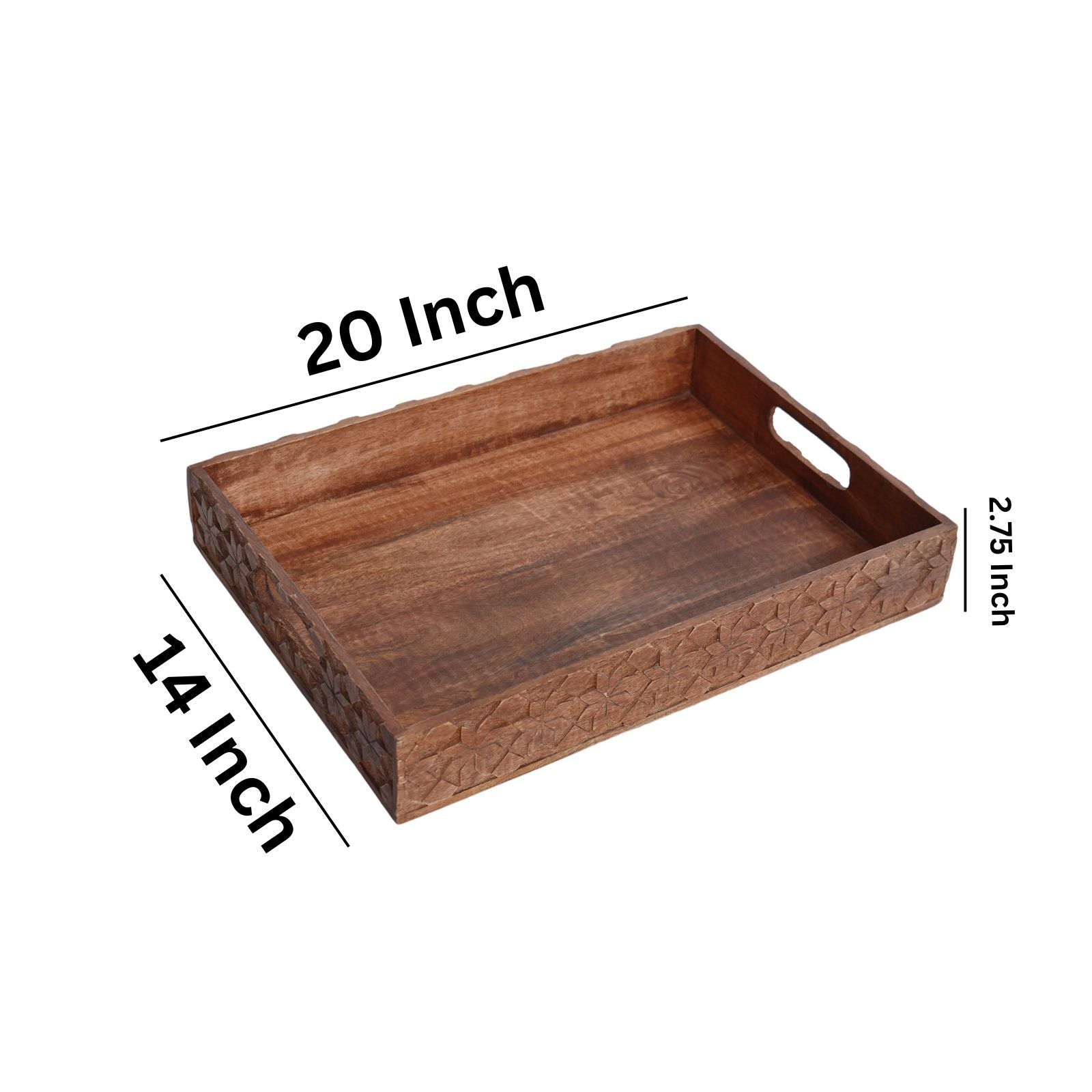 Pattern serving Wooden tray