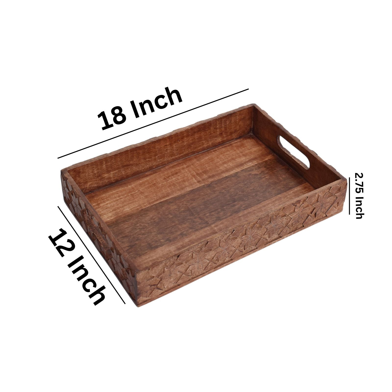 Pattern serving Wooden tray