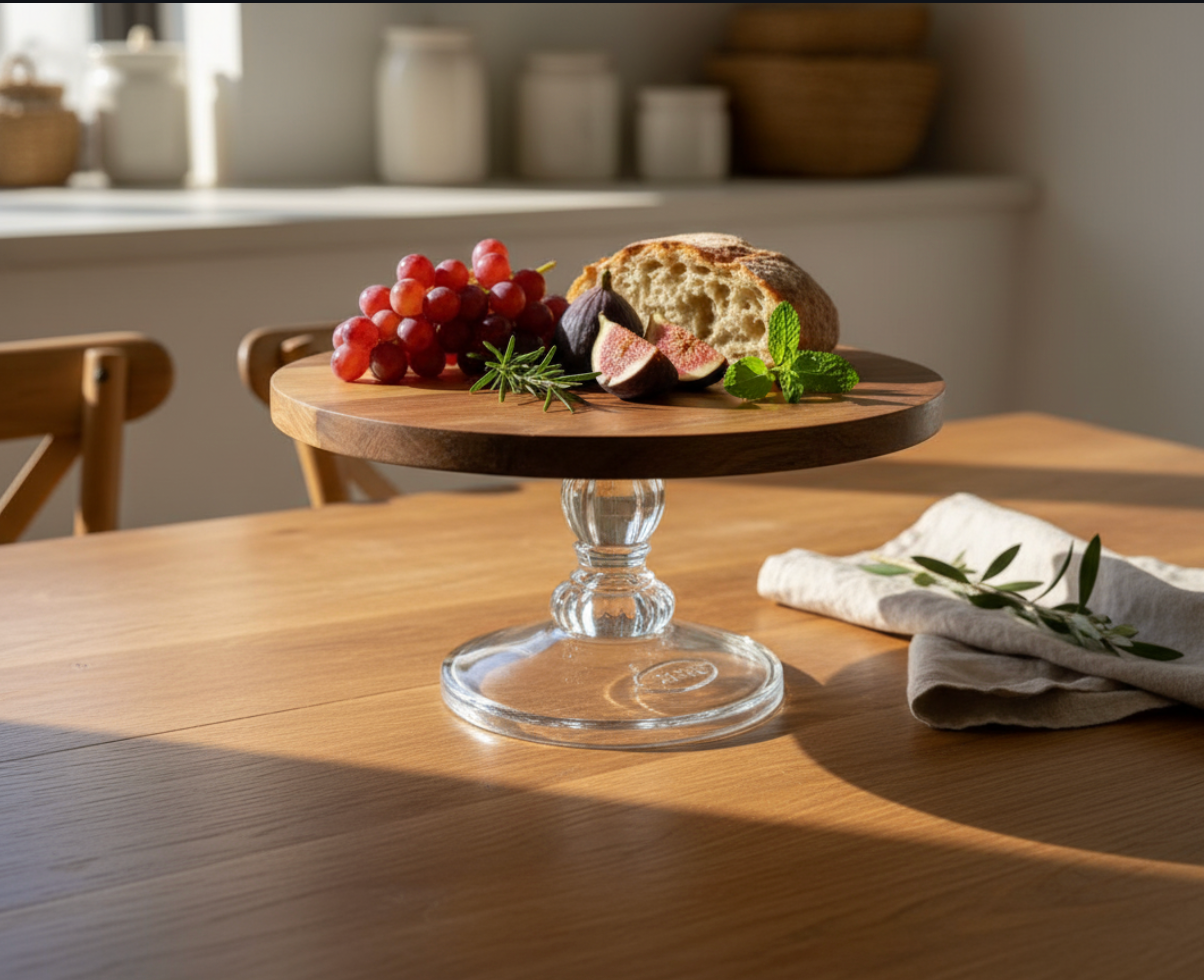 KT023 Stand with Glass Pedestal