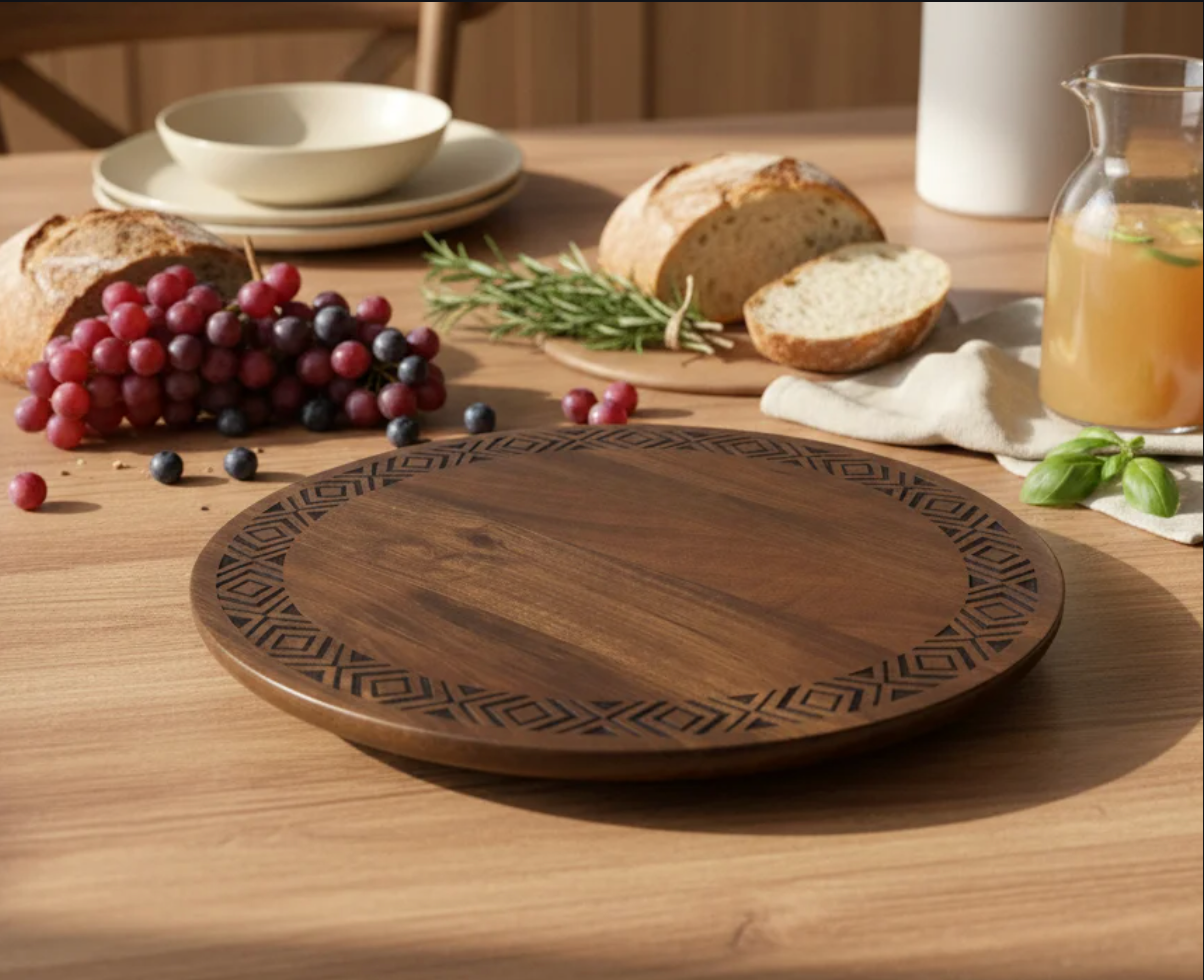 KT019 Wooden Lazy Susan